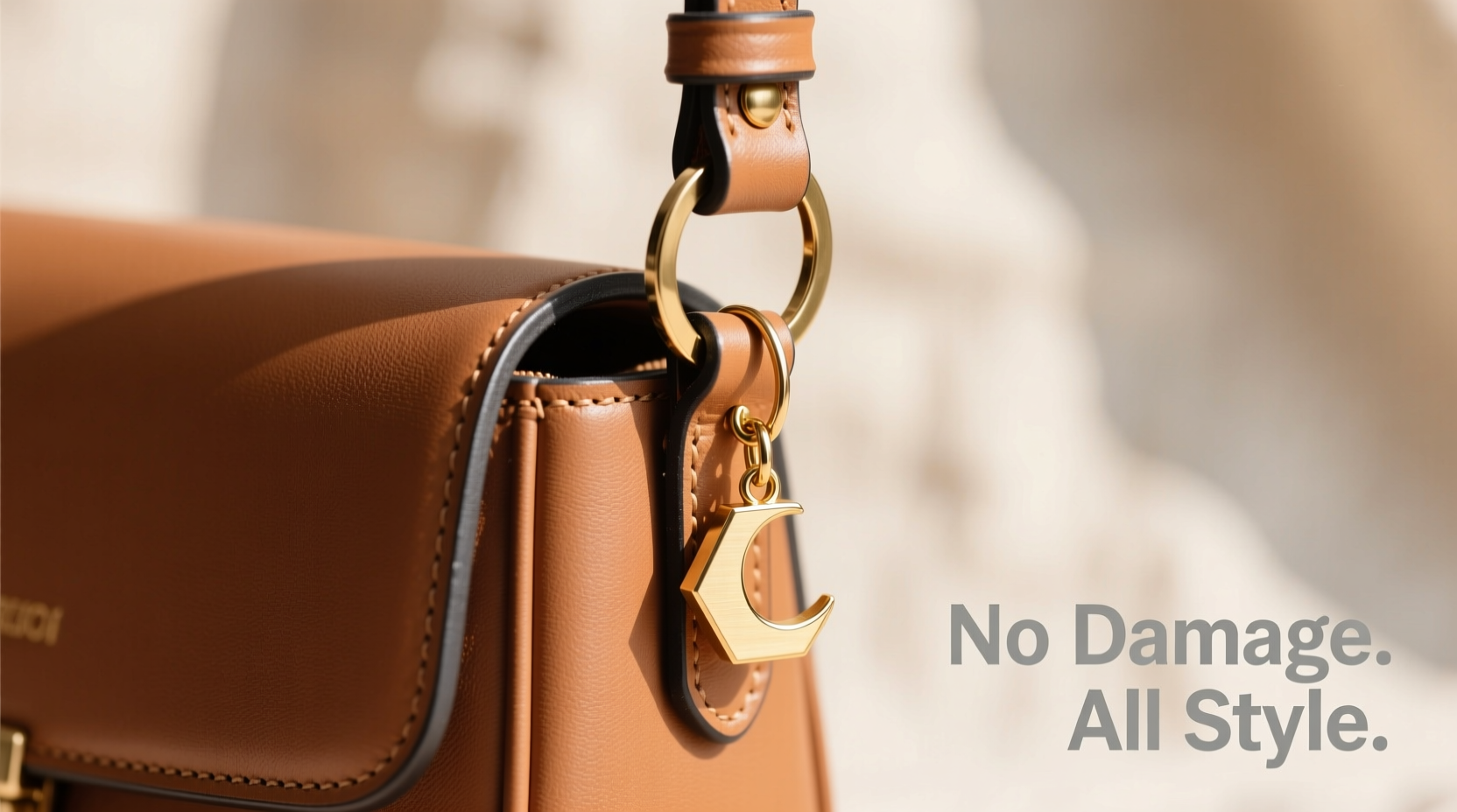 damage free methods to attach a keychain to your bag safely and stylishly