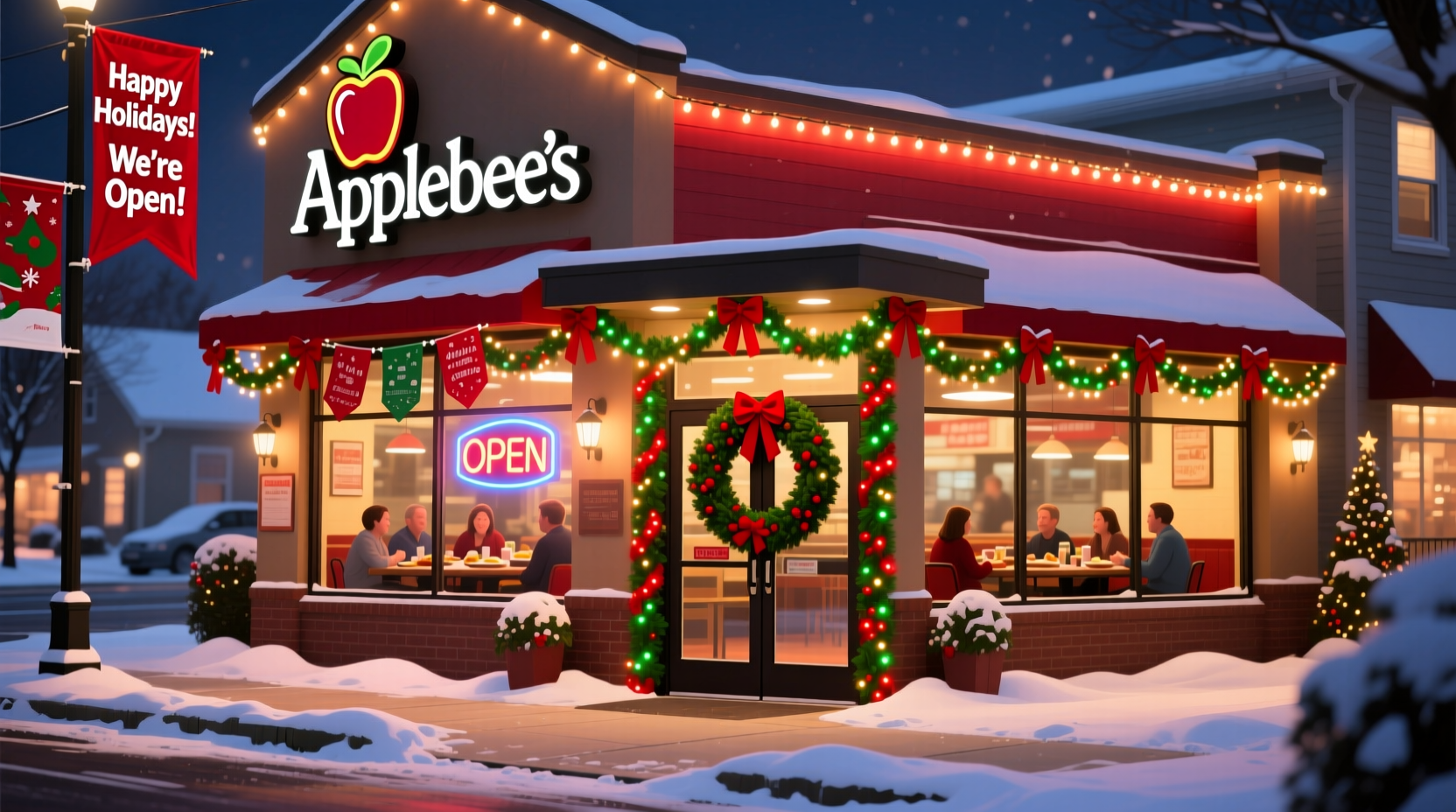 is applebees restaurant open on christmas day