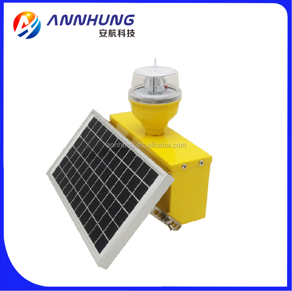 Low-intensity Solar Powered Aviation Obstruction Light System