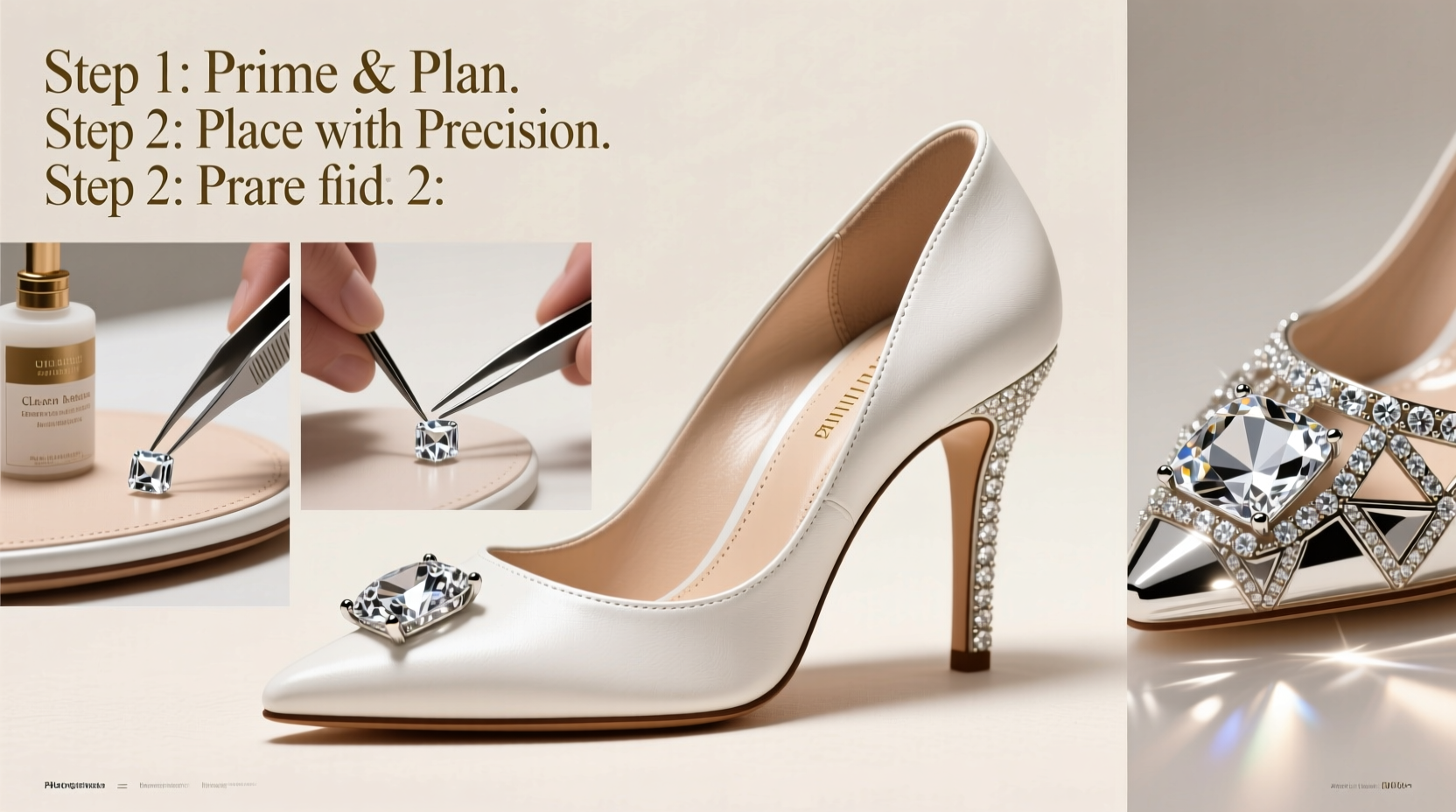 Creative Ways To Decorate Shoes With Diamonds Step By Step Guide For ...