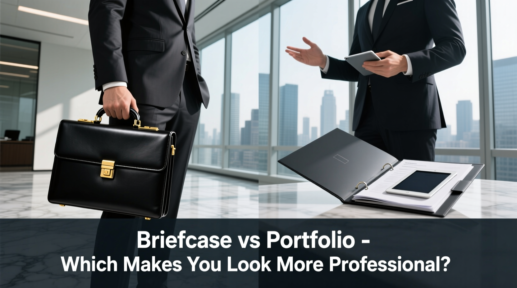 briefcase vs portfolio which one makes you look more professional