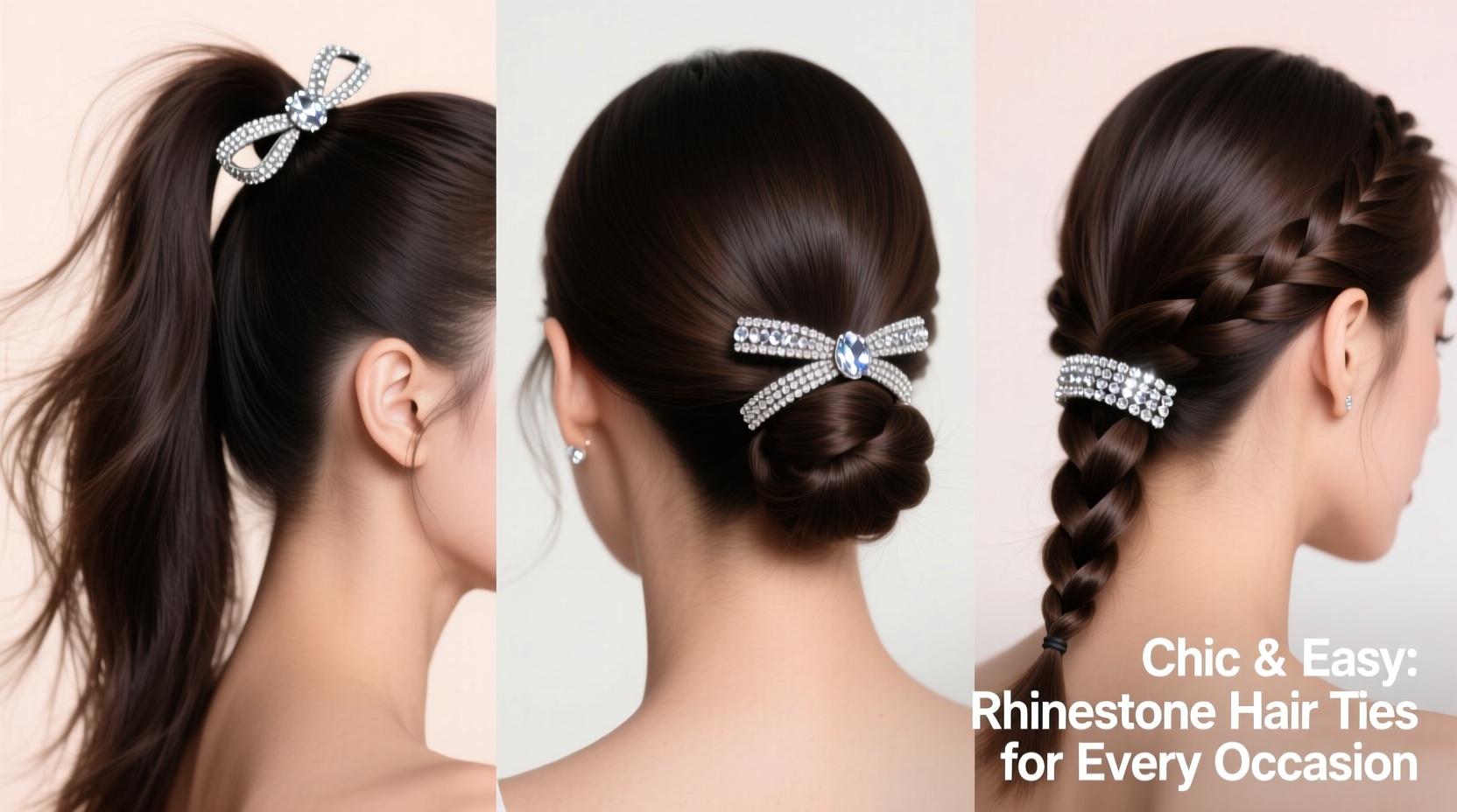 chic and easy hairstyles using rhinestone hair ties for every occasion