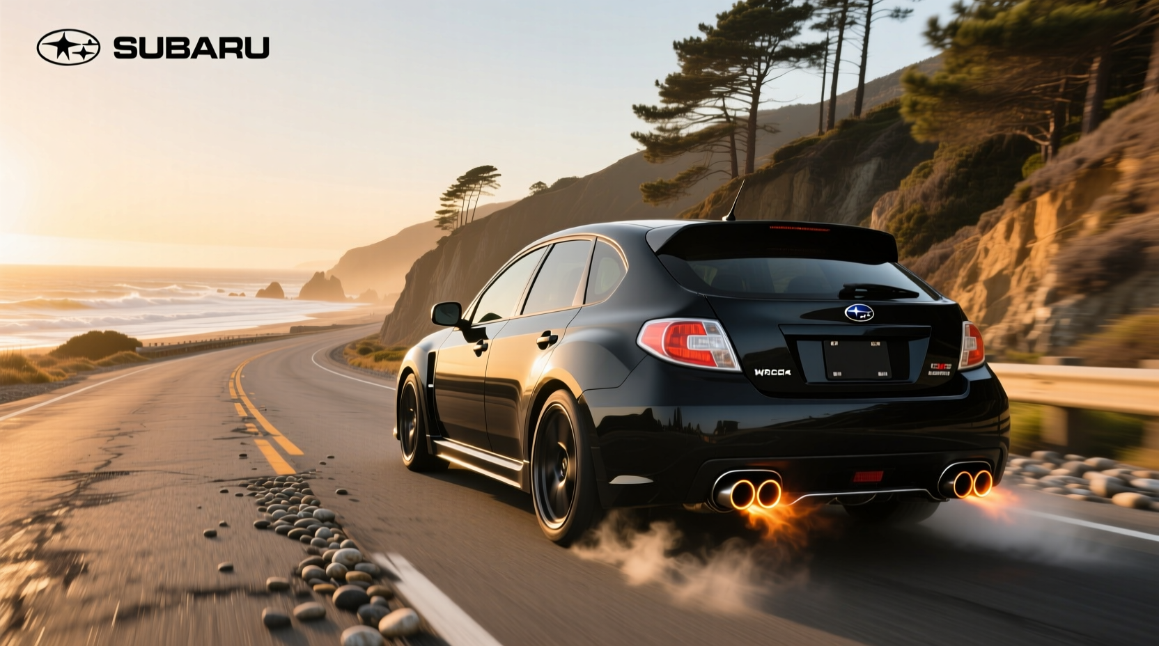 08-14 WRX hatchback exhaust system installed