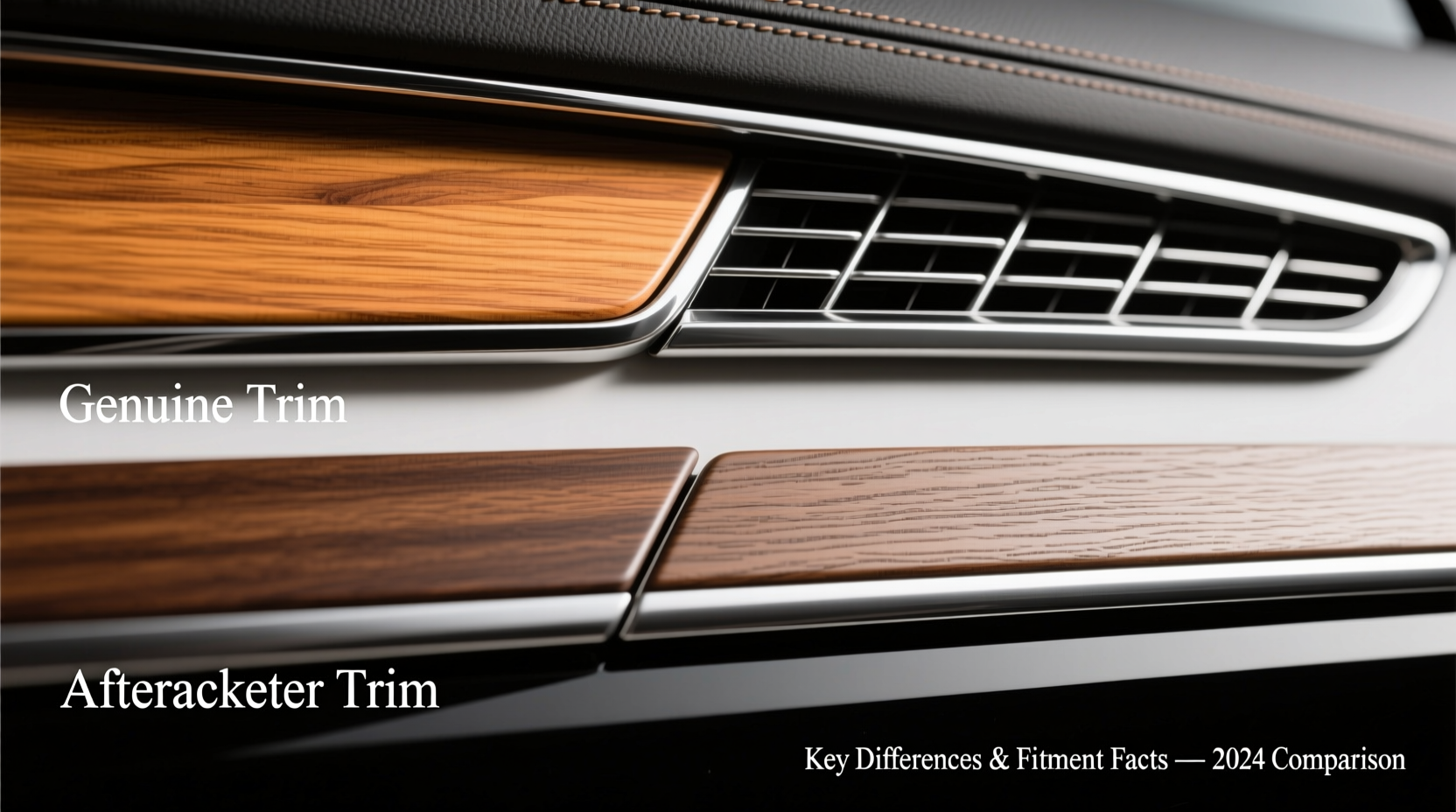 genuine vs aftermarket w222 wood trim