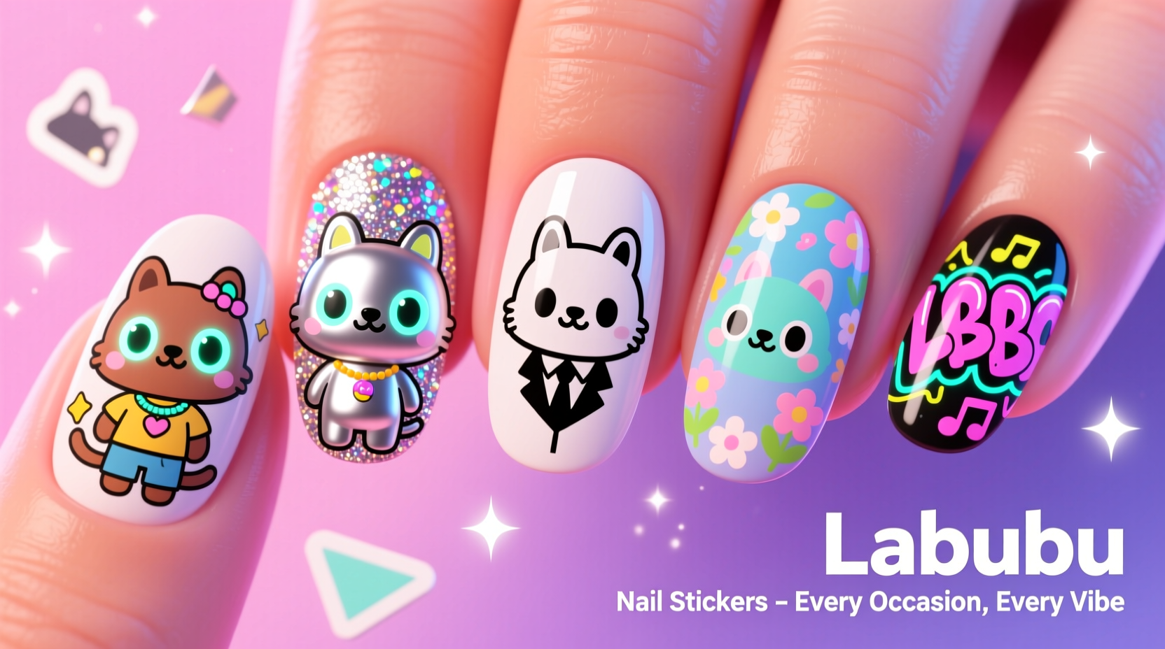 creative ways to style labubu ins nail stickers for every occasion