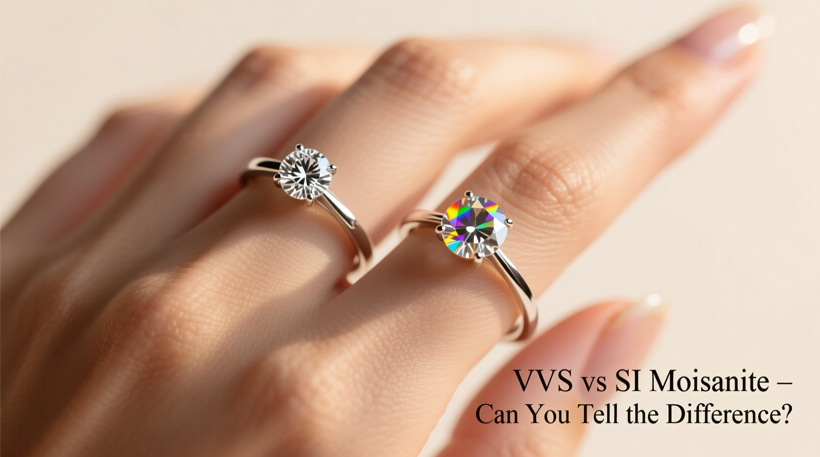 vvs vs si moissanite ring will anyone really notice the difference on my finger