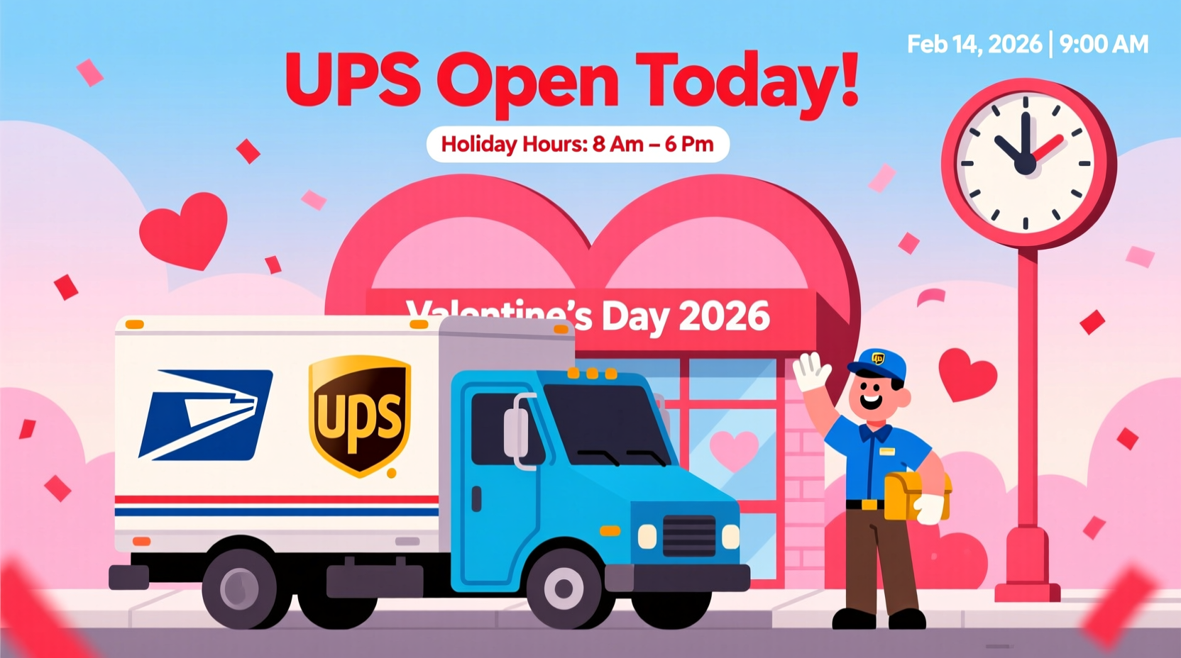 is ups open on valentines day