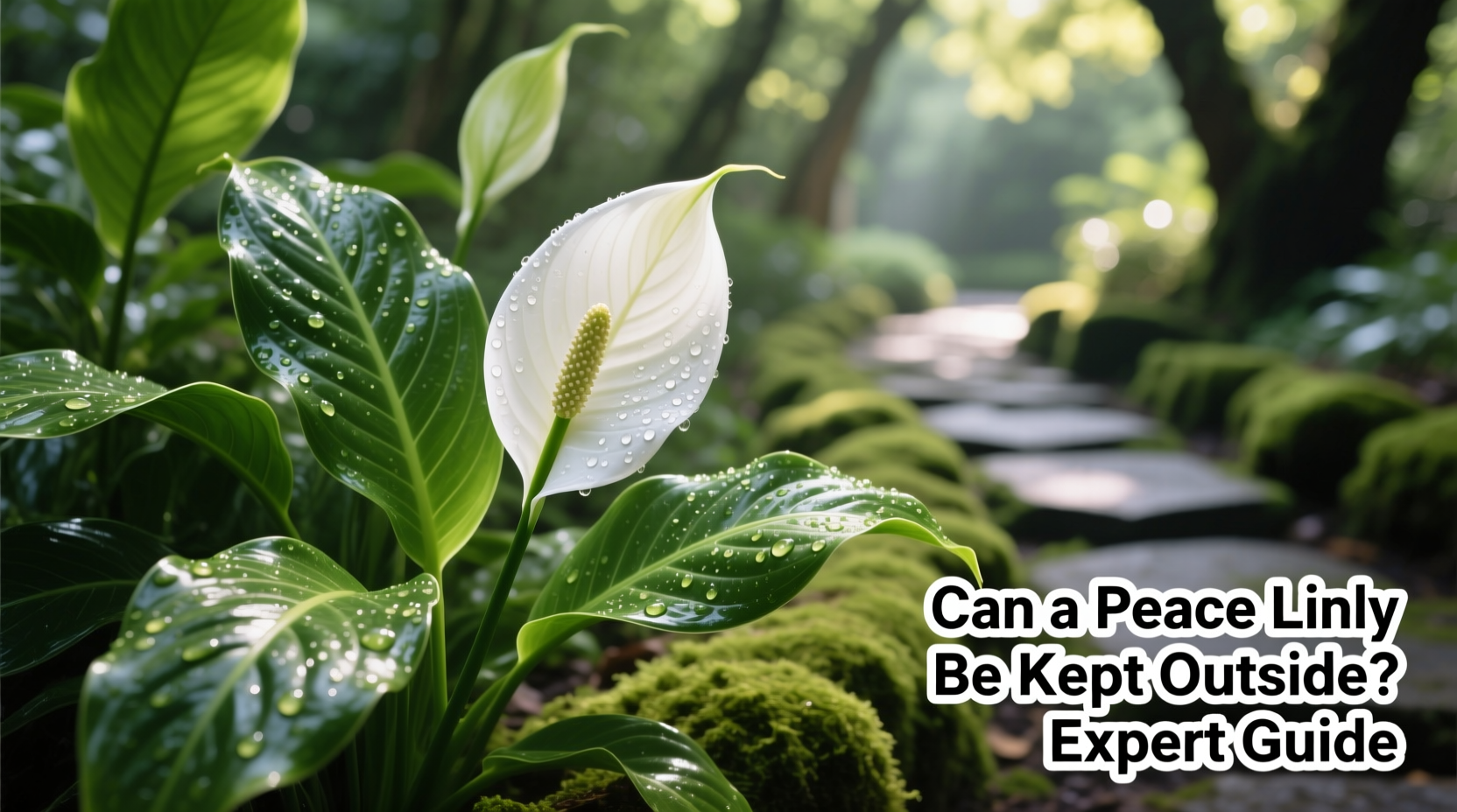 can a peace lily be put outside