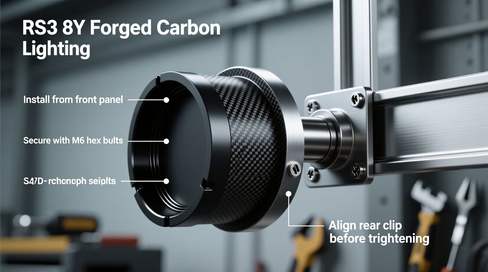 RS3 8Y Forged Carbon Lighting Install Guide
