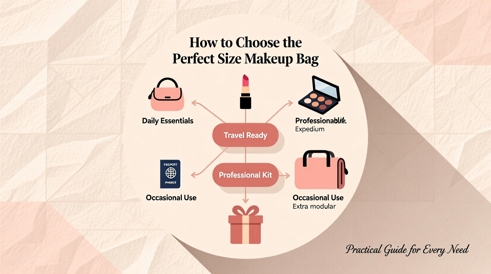 how to choose the perfect size makeup bag a practical guide for every need