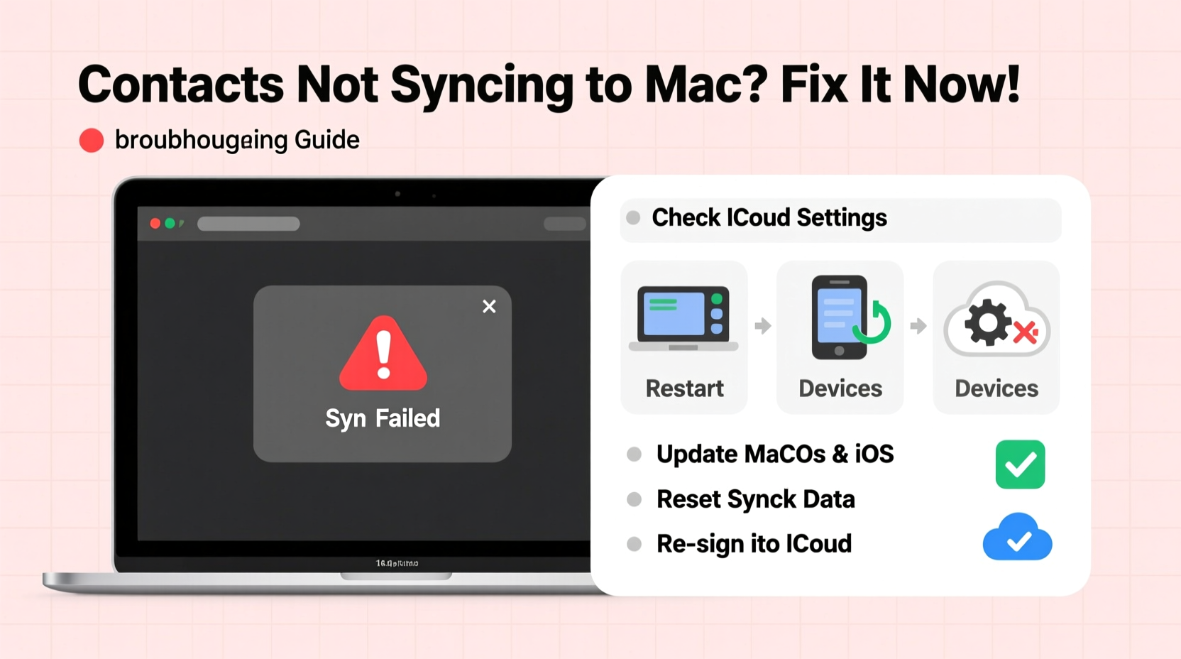 contacts not syncing to mac troubleshooting fixes