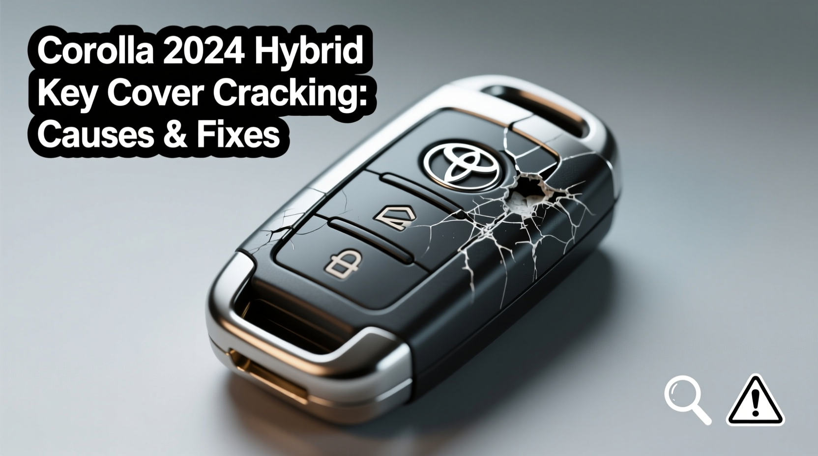 corolla 2024 hybrid key cover cracking