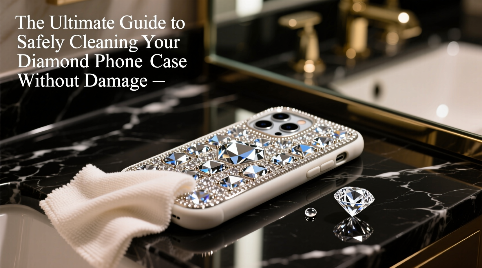 the ultimate guide to safely cleaning your diamond phone case without damage