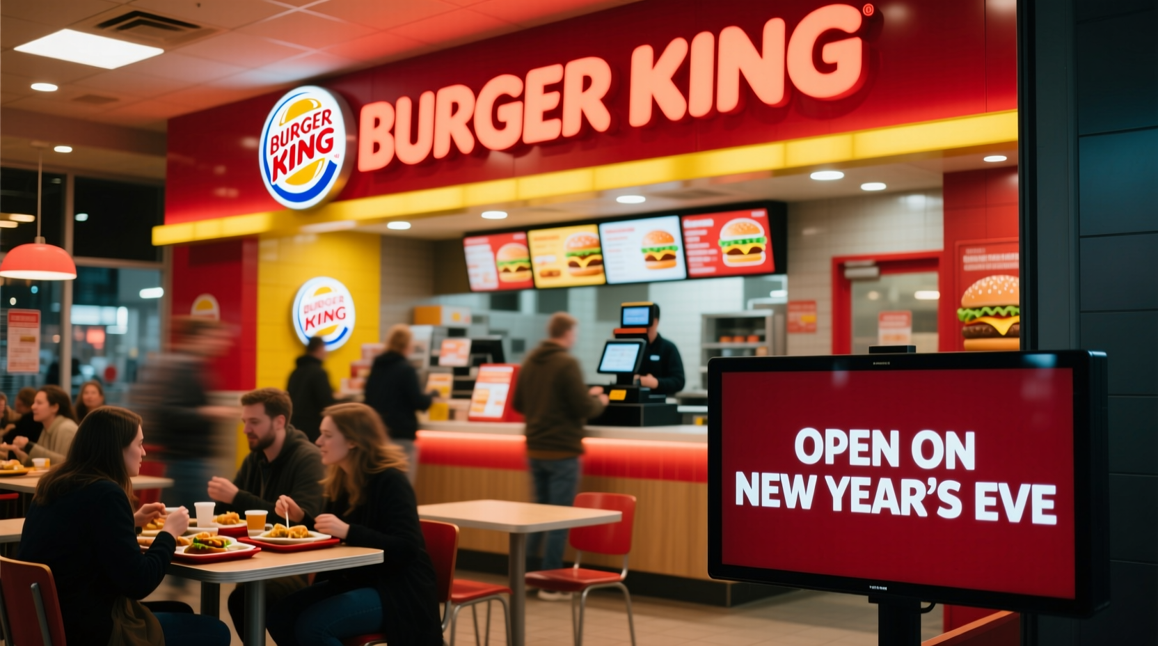 is burger king open on new year eve