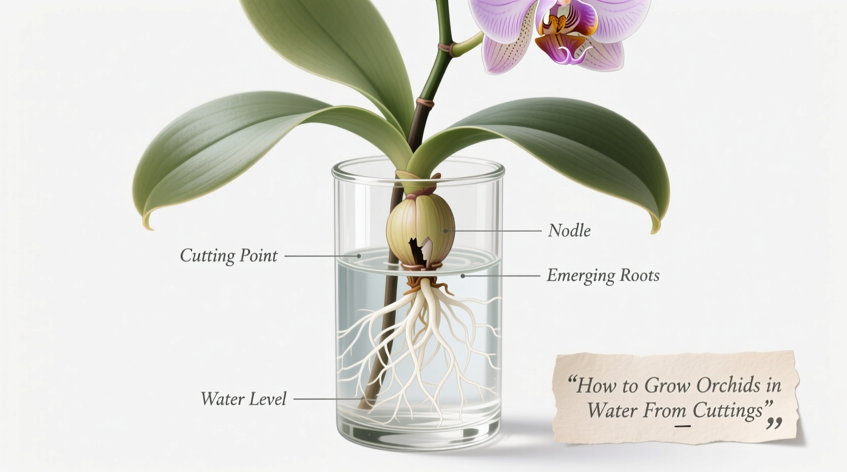 How to Grow Orchids in Water From Cuttings
