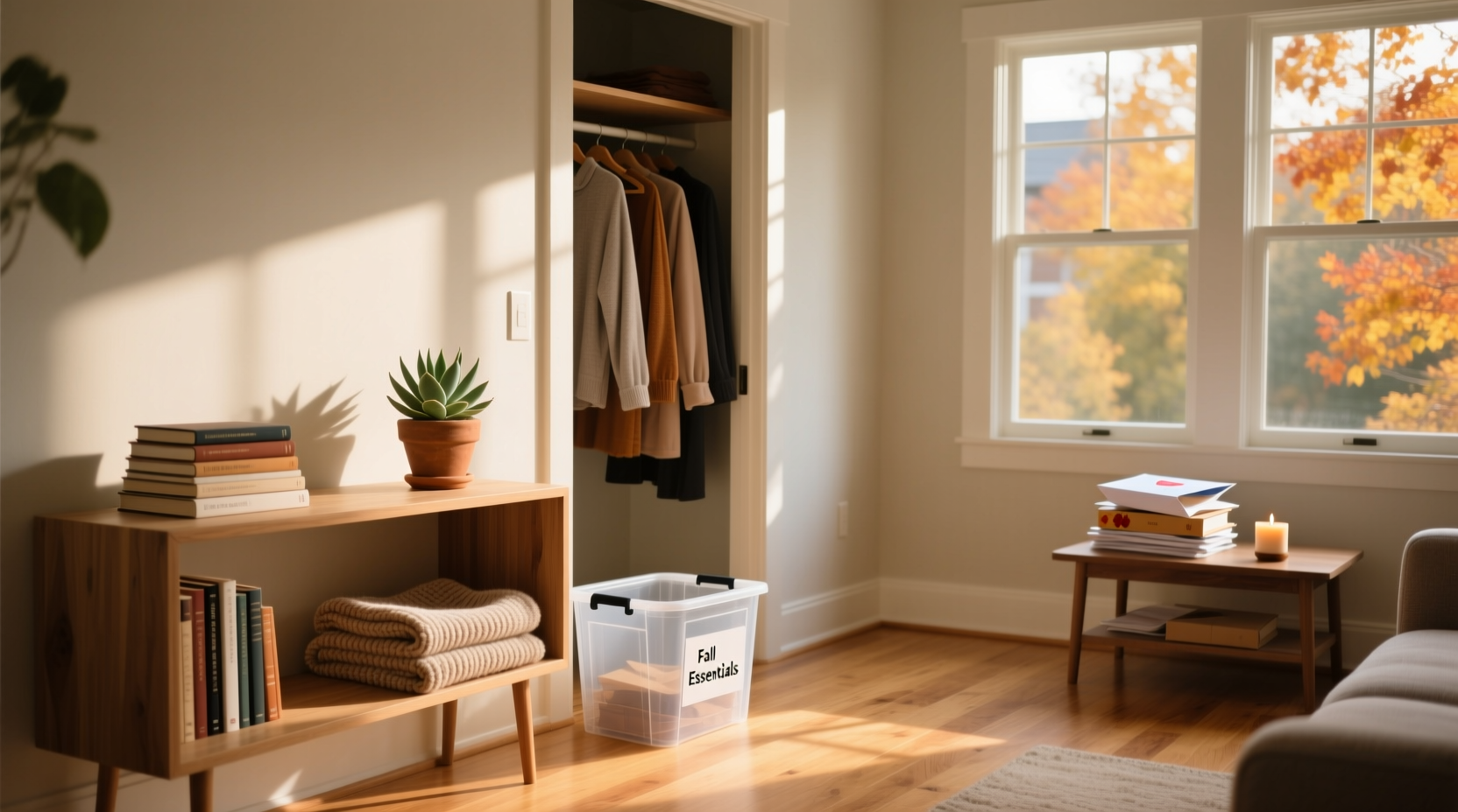 places you should declutter before fall begins