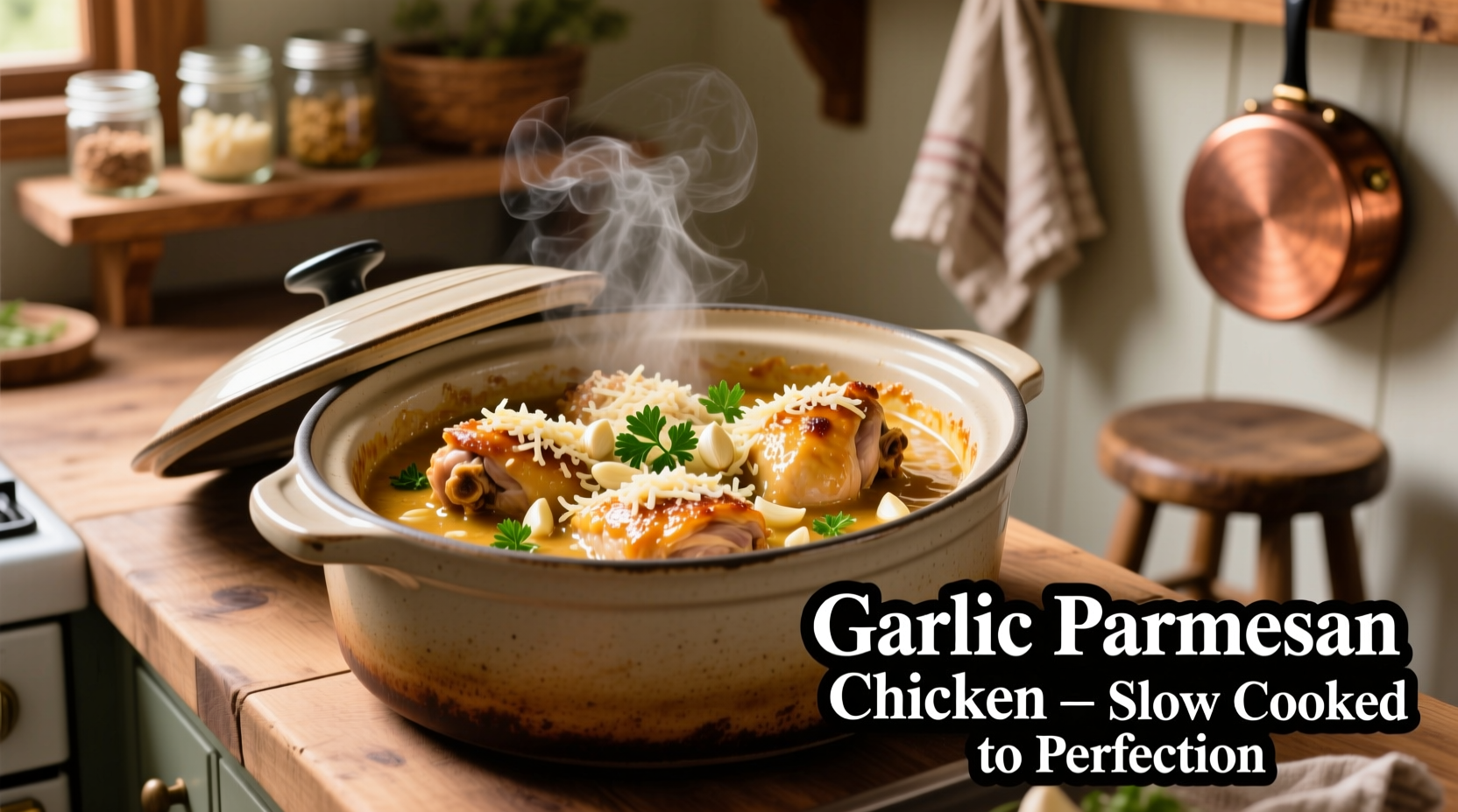 slow cooker garlic parmesan chicken