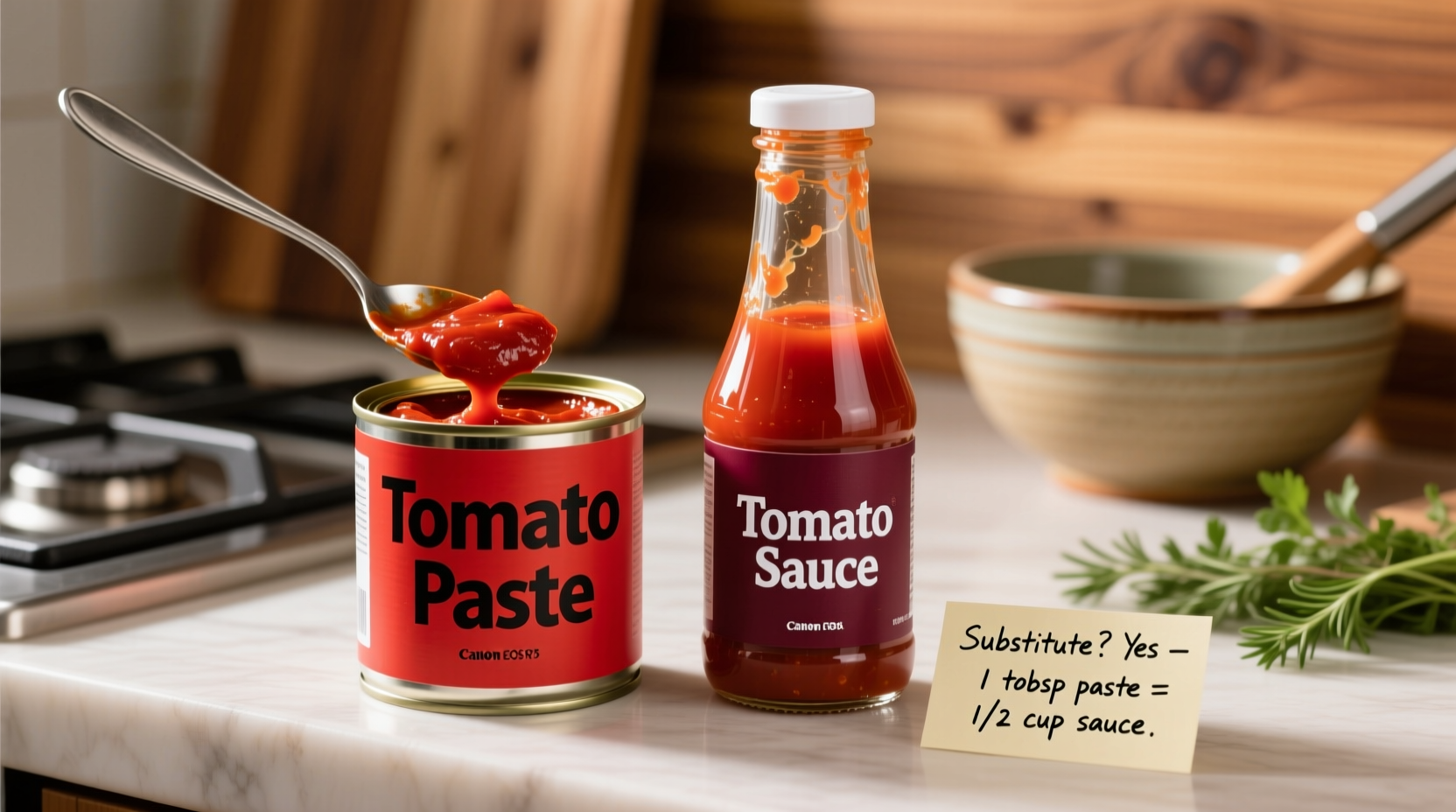 can you substitute tomato paste for tomato sauce