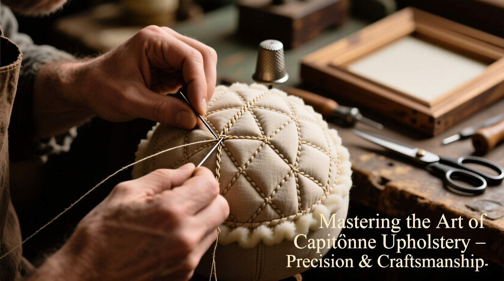 mastering the art of making a round capitone puff tips and techniques for perfect upholstery