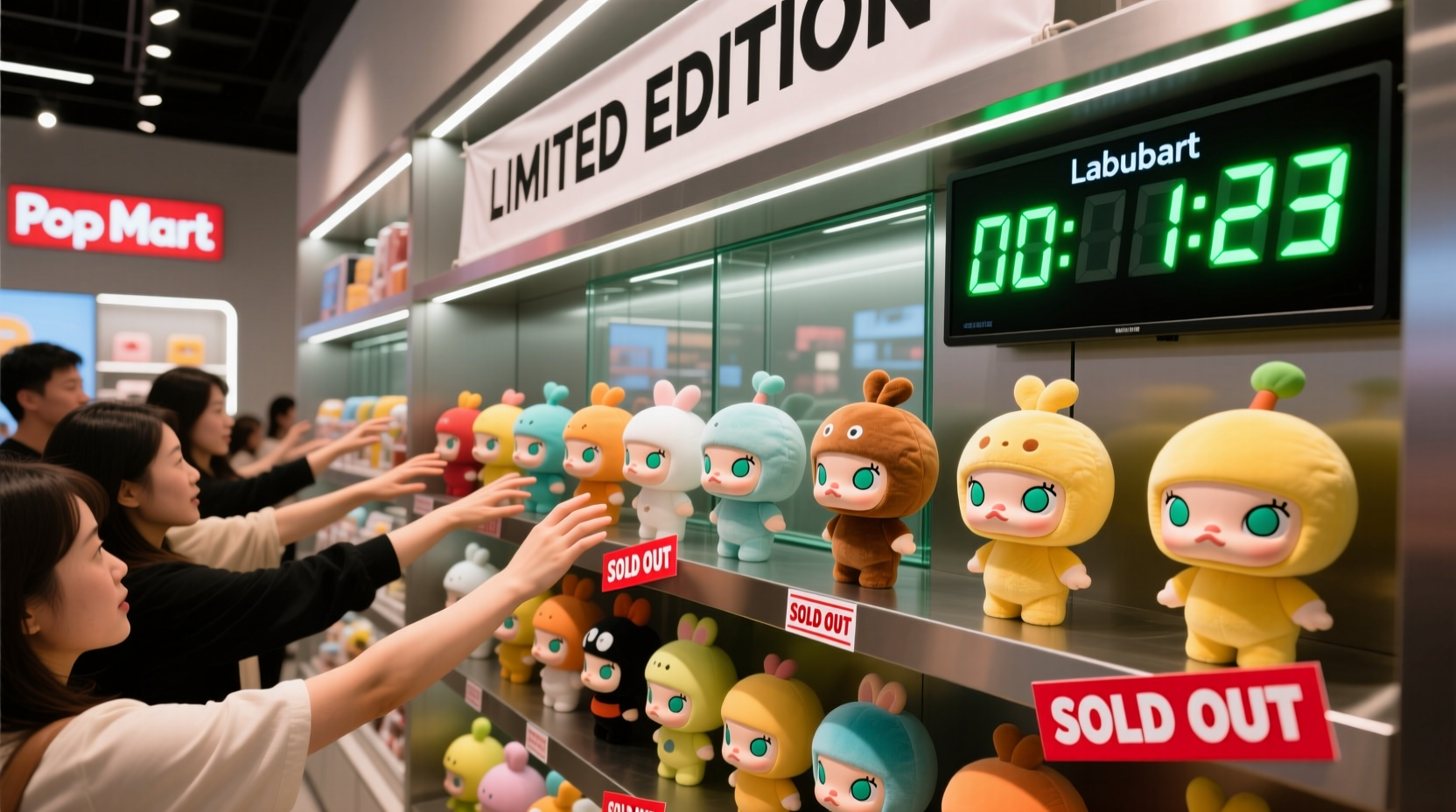 how fast do labubus sell out on popmart