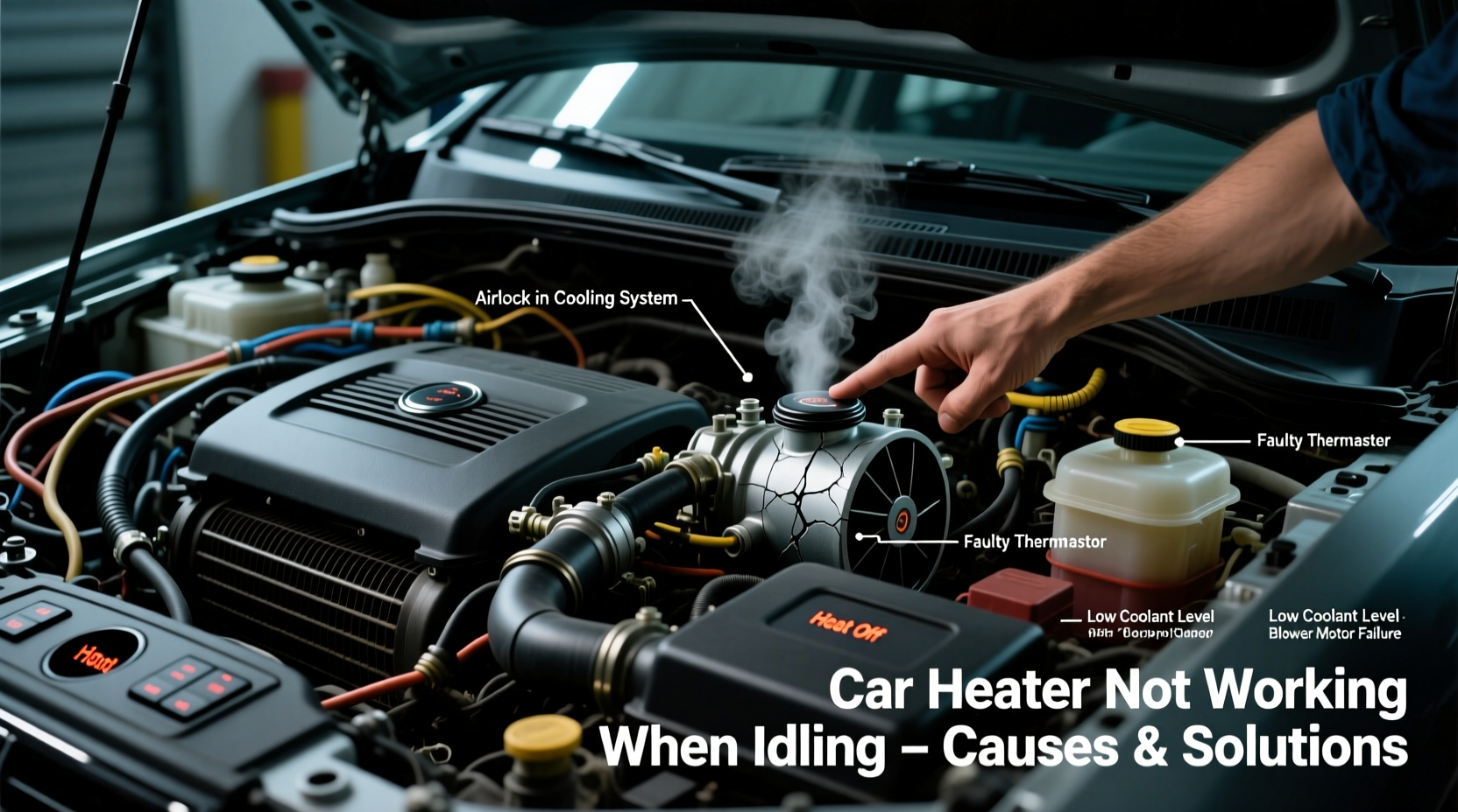 car heater not working when idling causes solutions