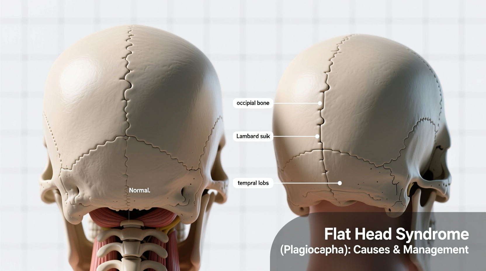 why is the back of my head flat causes and what to do
