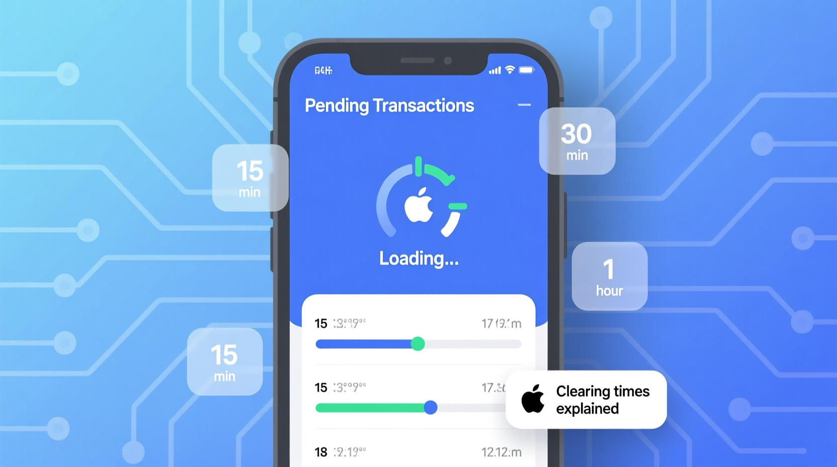 pending transactions taking too long clearing times explained