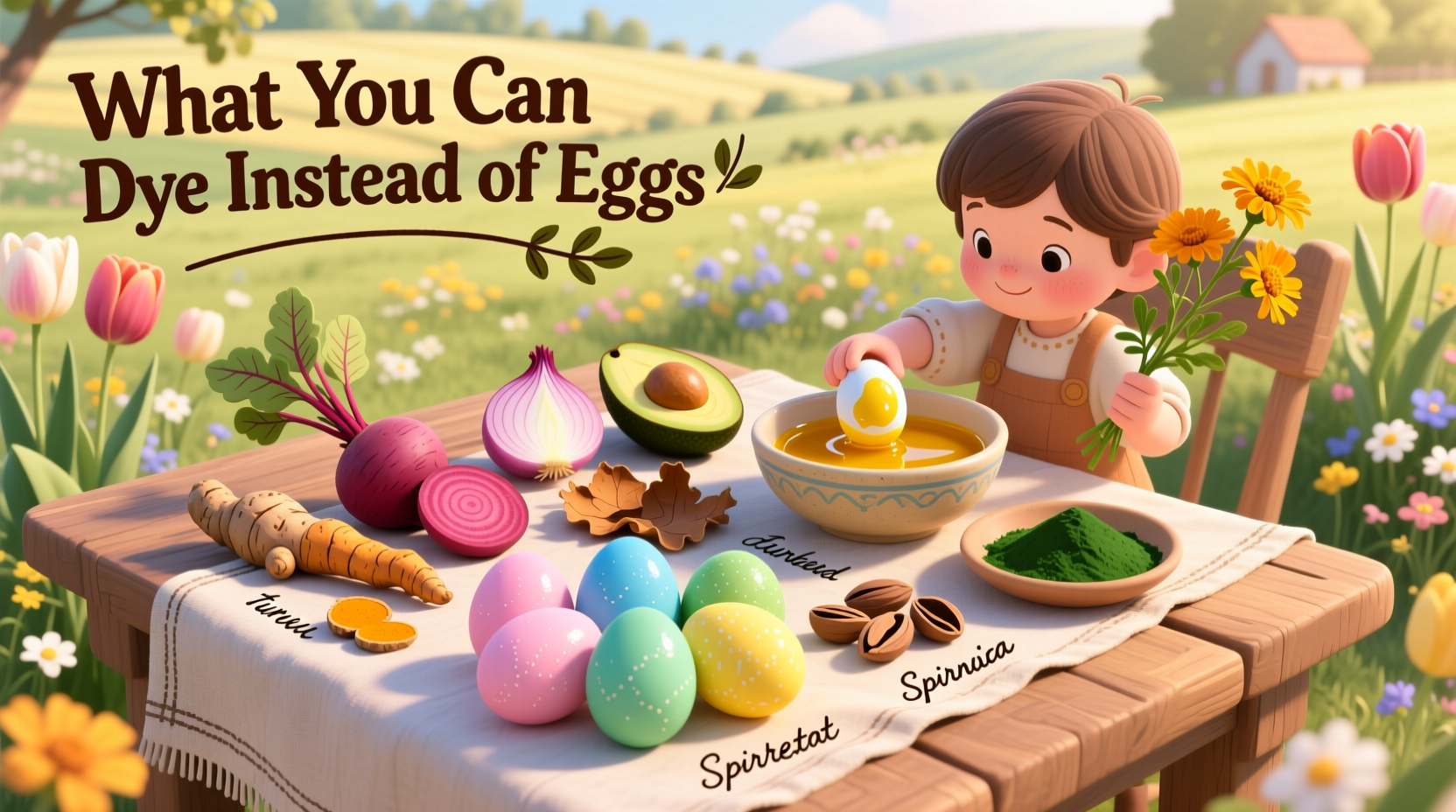 what can you dye instead of eggs for easter