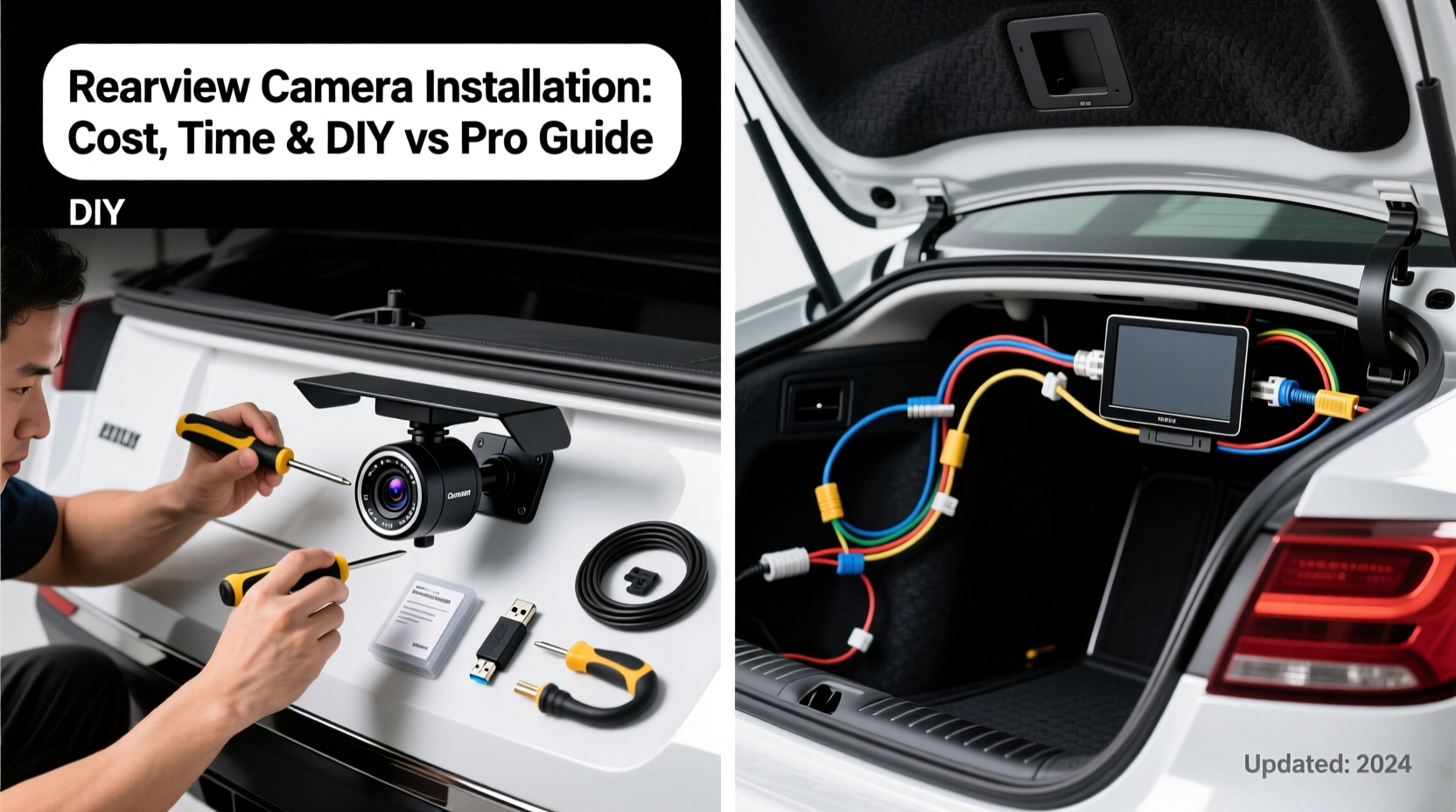 rearview camera installation