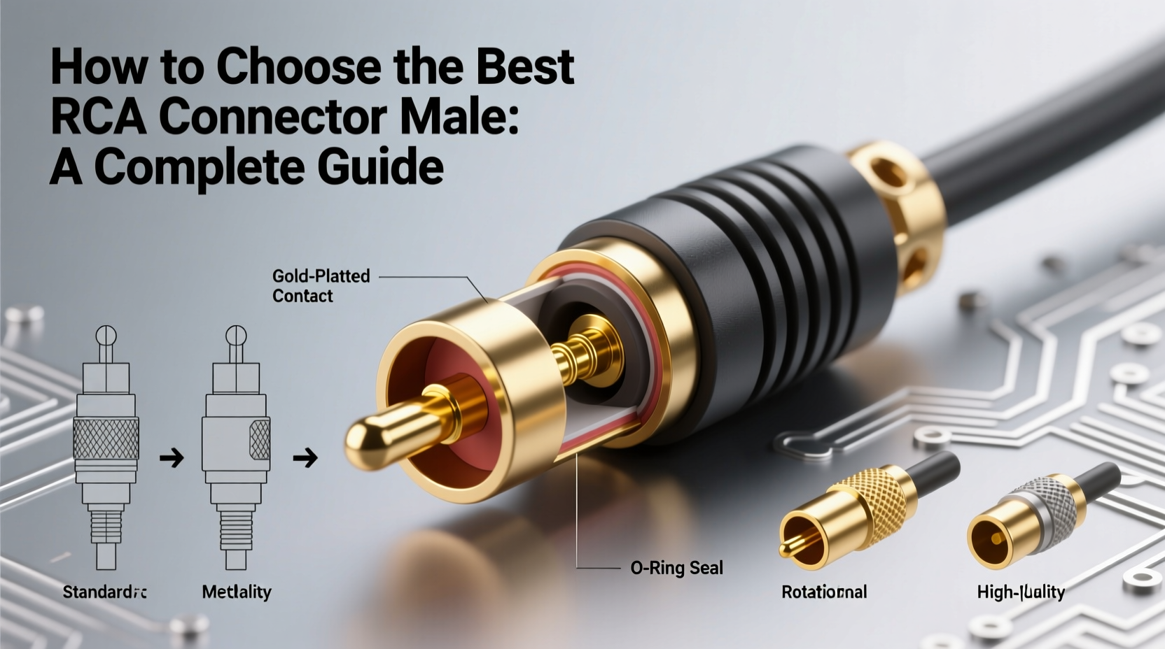 rca connector male