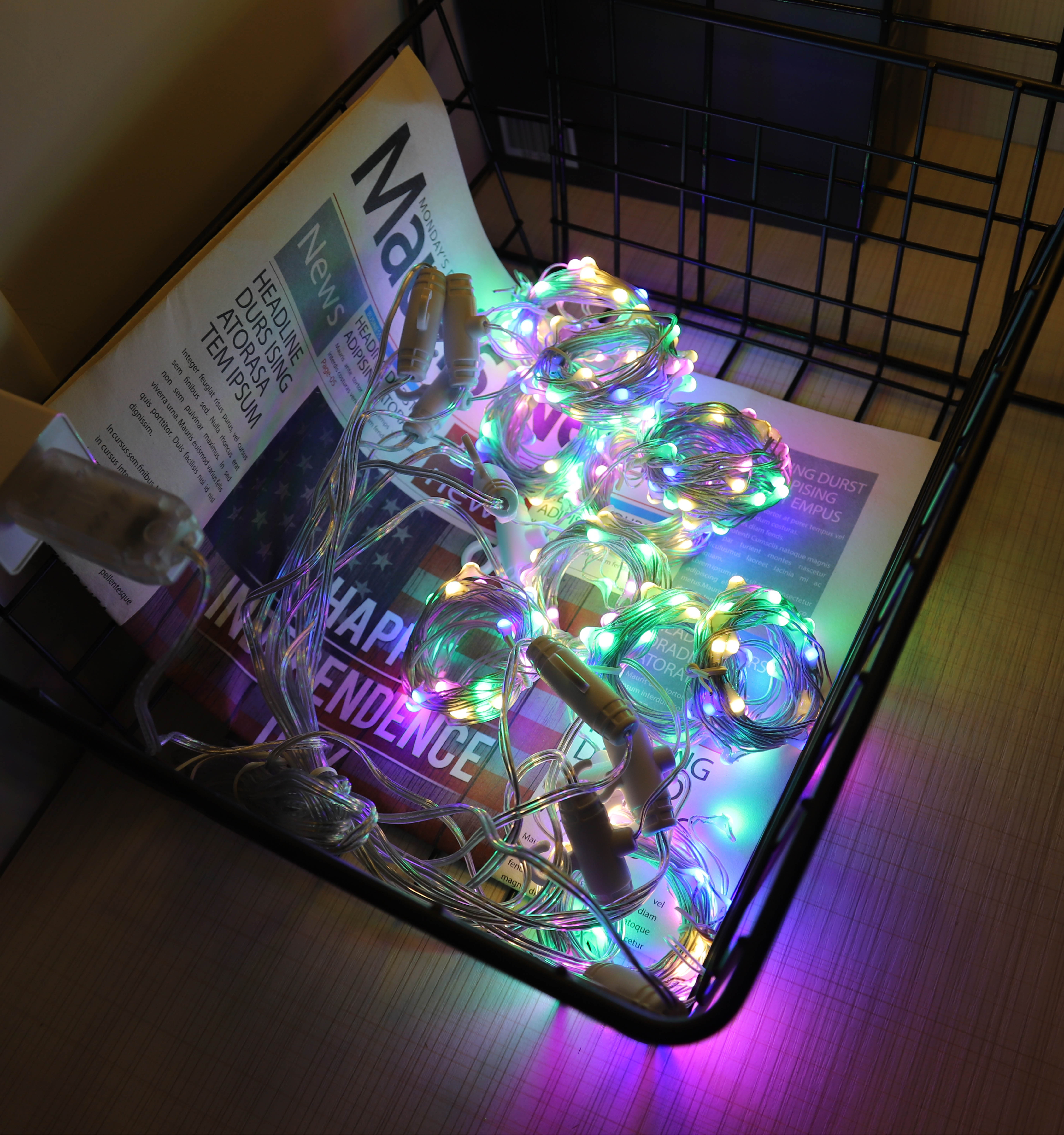 Curtain String Lights 300 LEDs Window Curtain Fairy Lights Hanging neon light wire