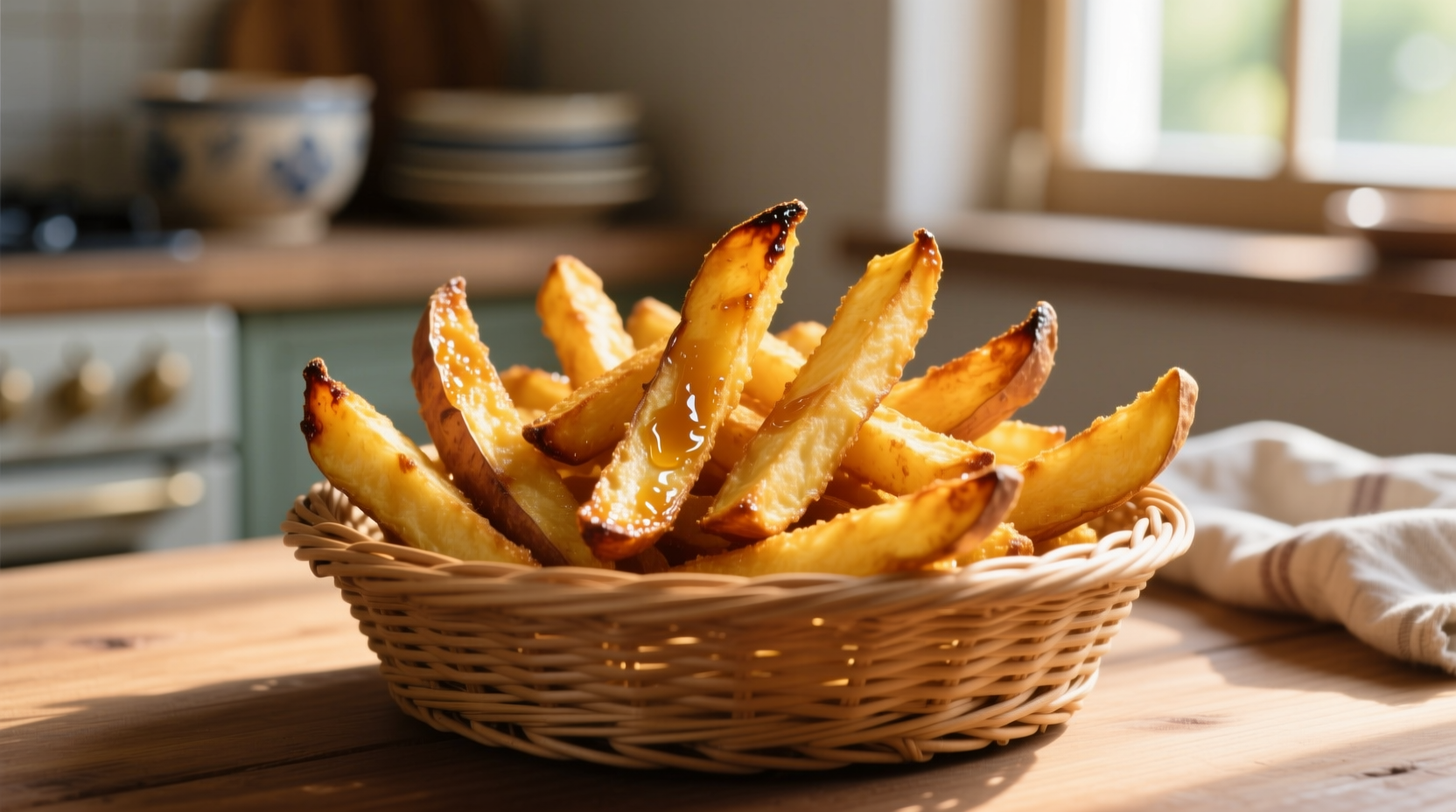 air fried sweet potato fries  crisp results every time
