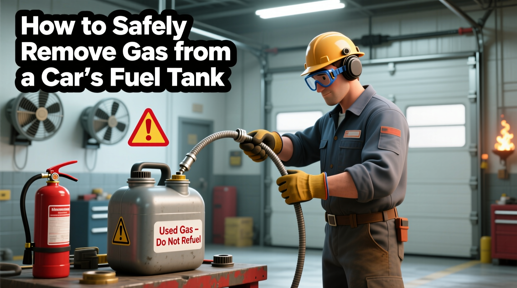 how do you get gas out of a car