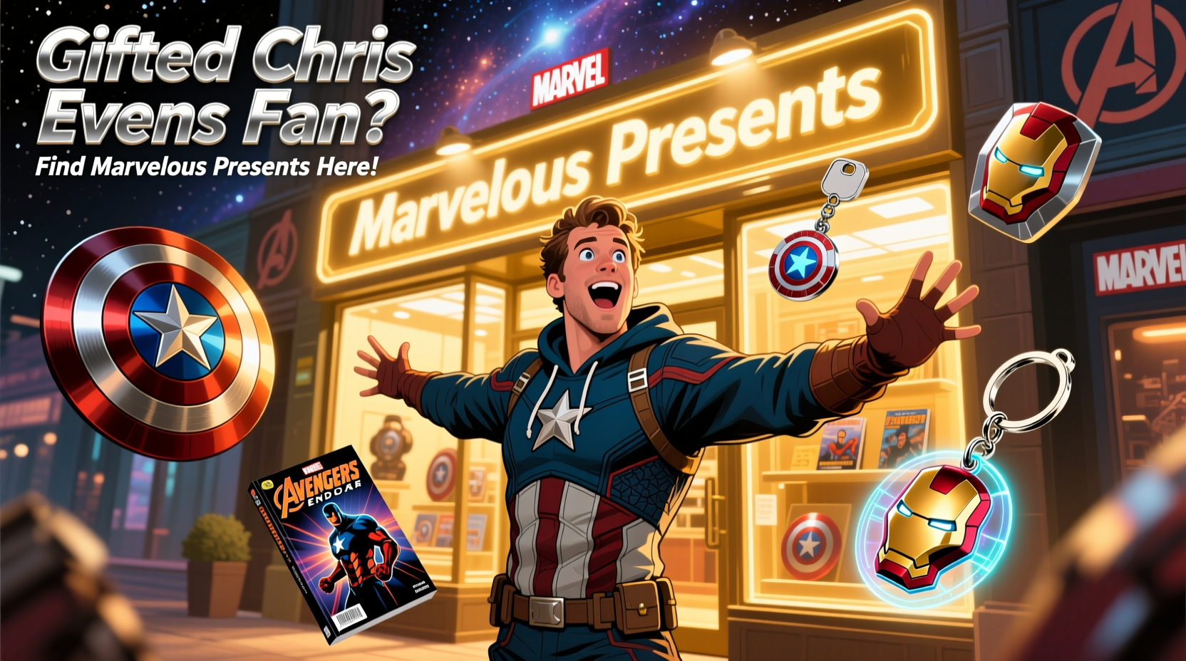 gifted chris evans fan find marvel ous presents here