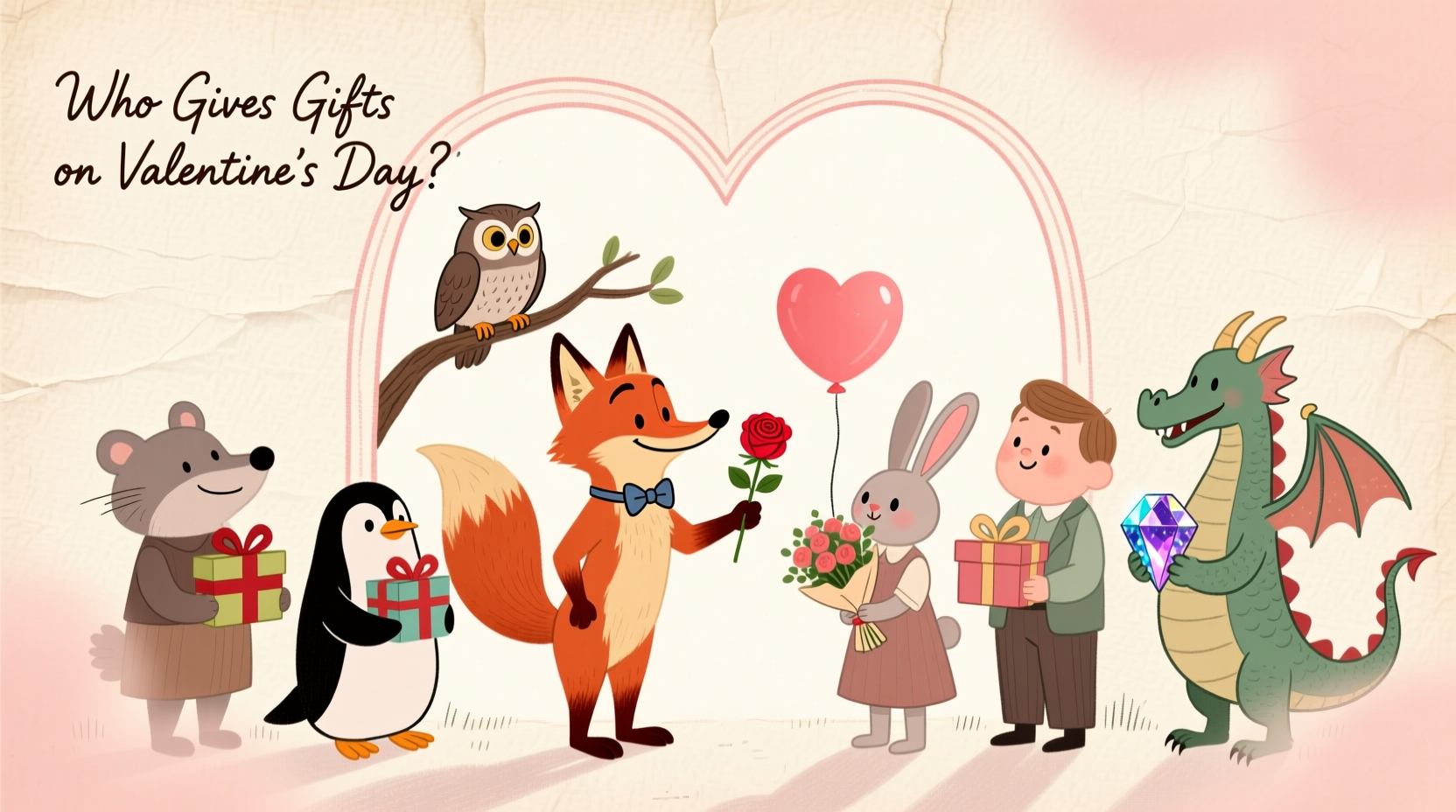 who gives gifts on valentines day