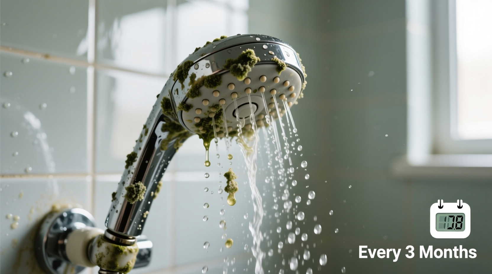 how often to clean a showerhead