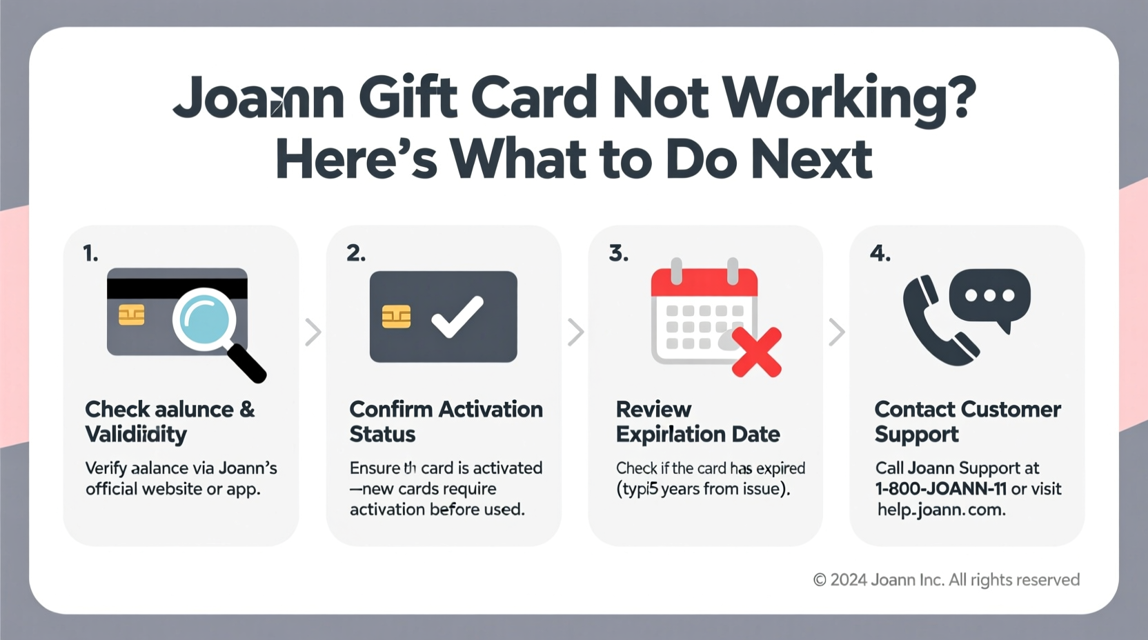 joann gift card not working what to do next guide