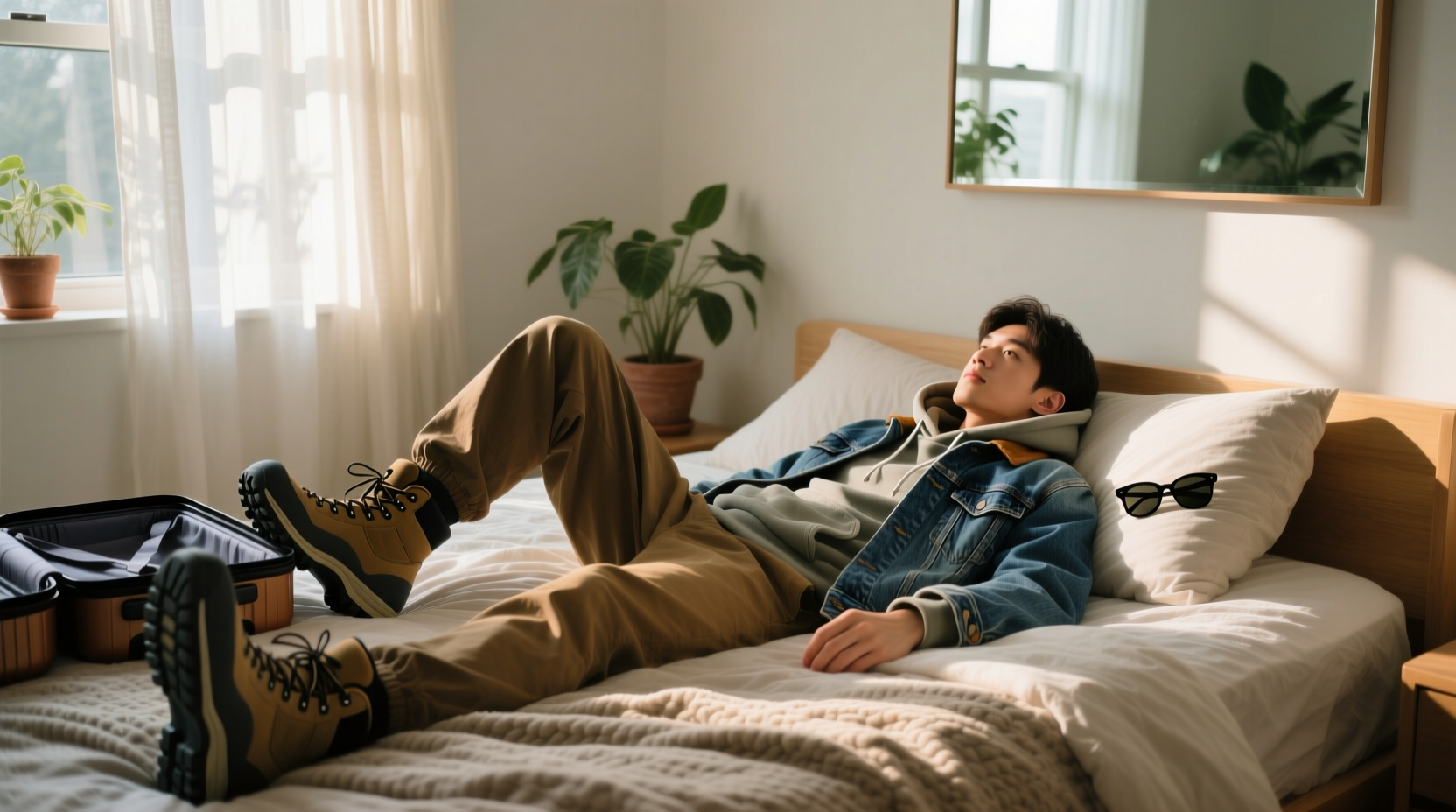 can you wear outside clothes in bed