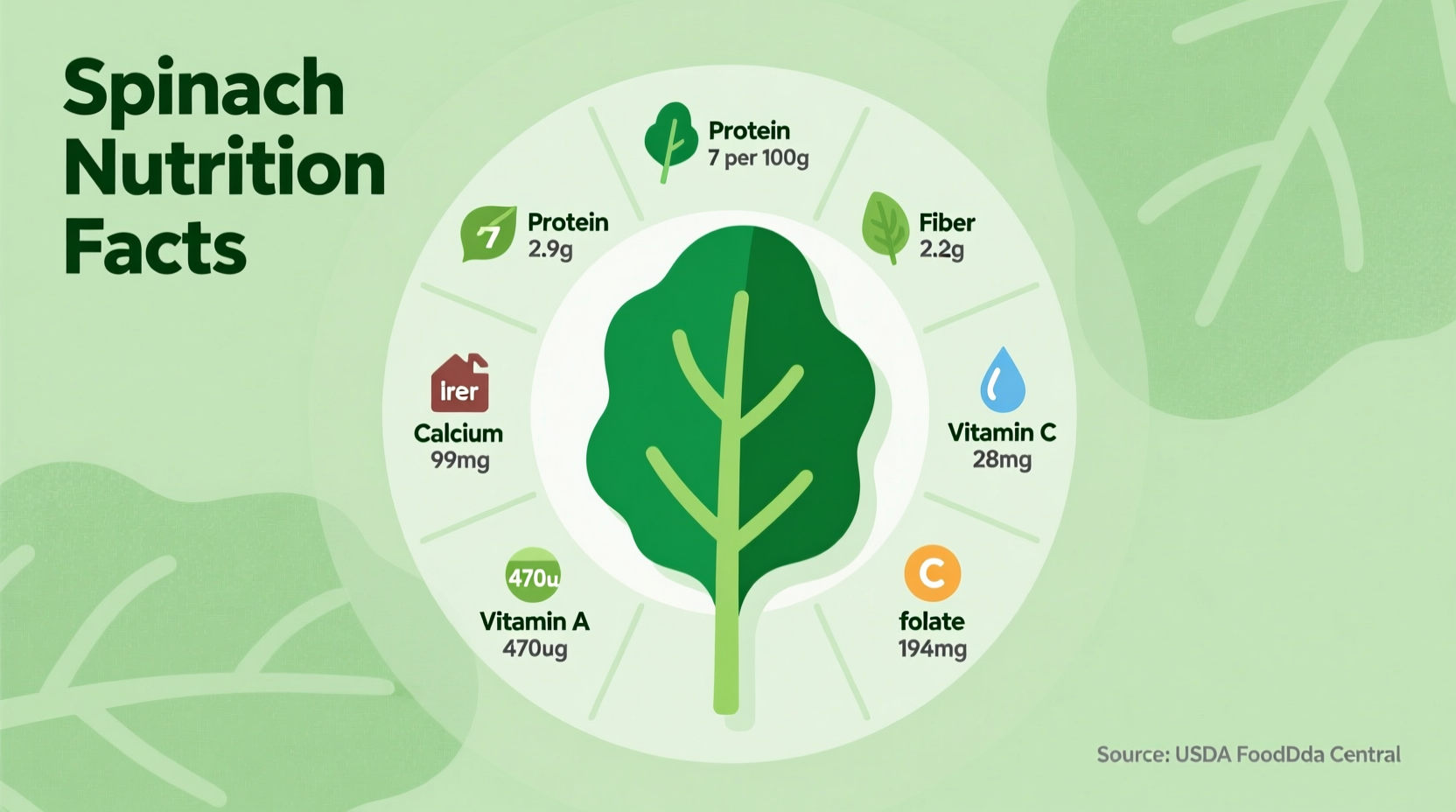 Spinach Nutrition Facts: Complete Data & Health Benefits