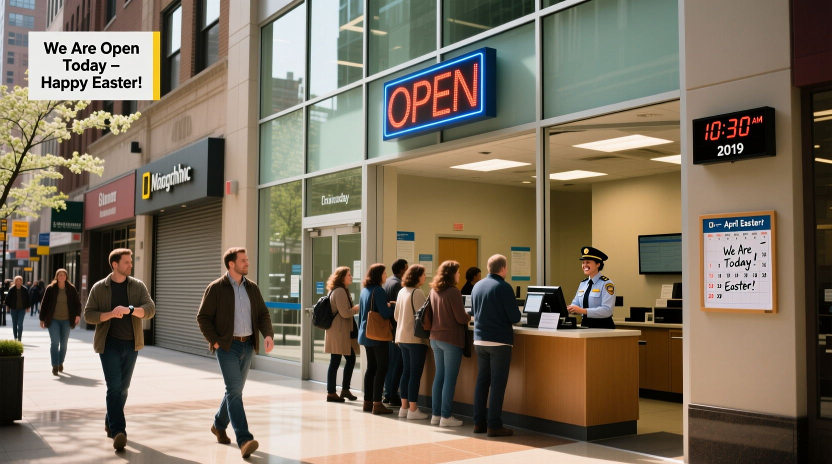 are banks closed easter monday 2019