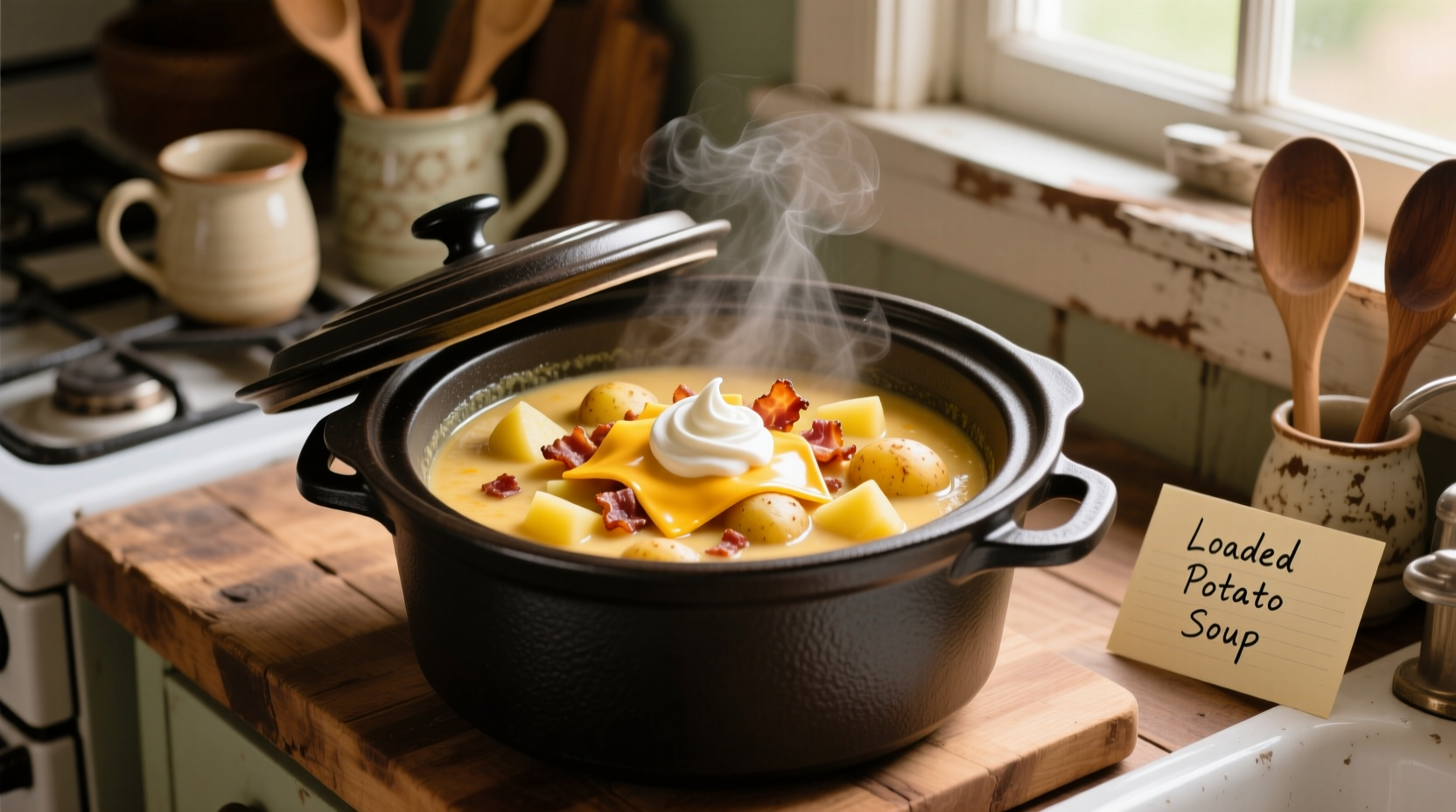 loaded potato soup for crock pot