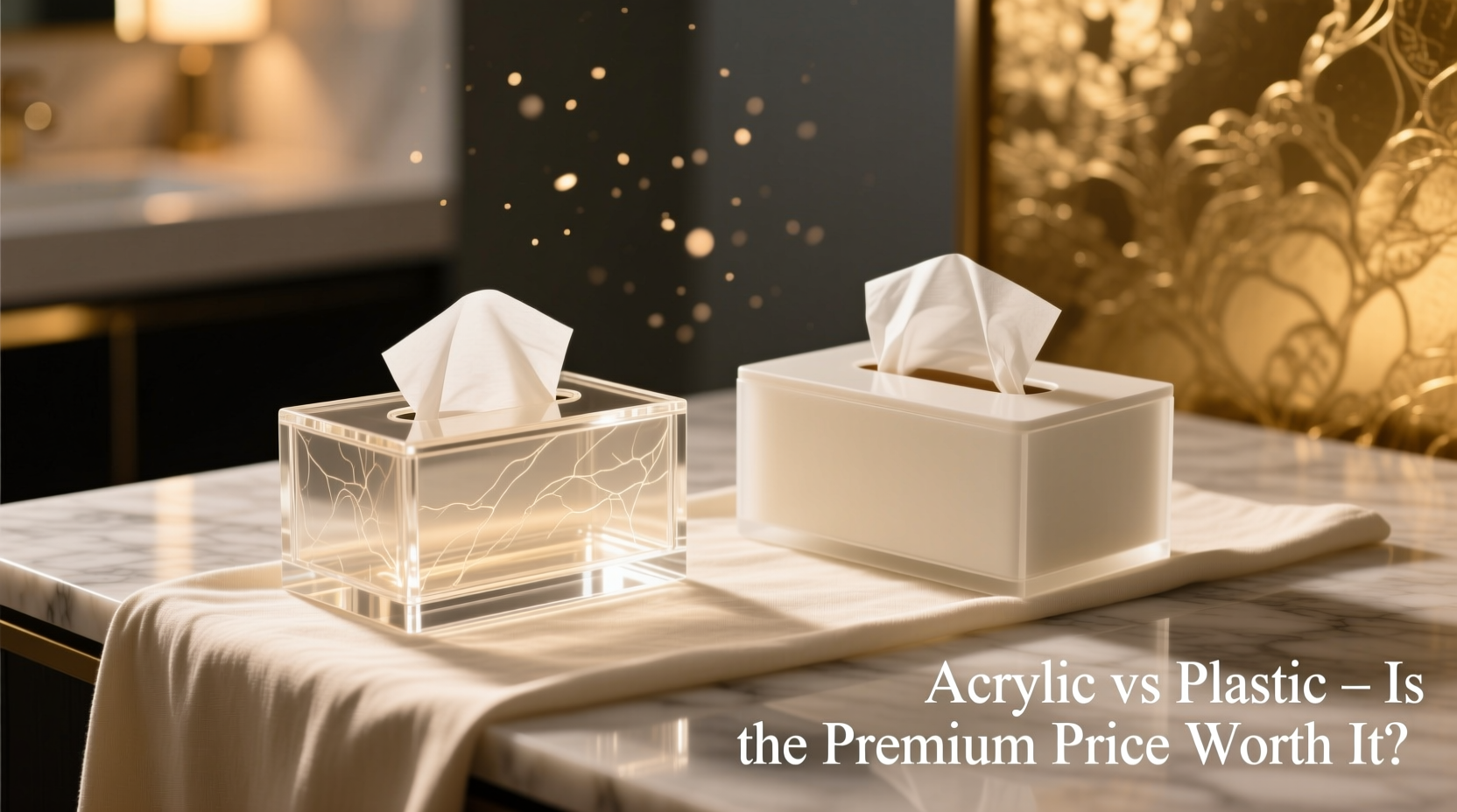 acrylic vs plastic tissue boxes are high end ones really worth it