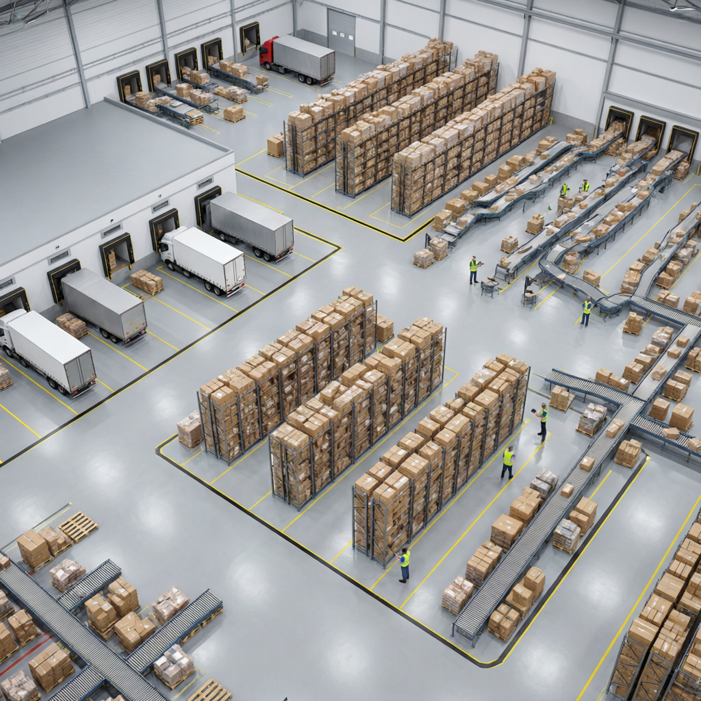 Warehouse Layout Optimization: Designing Efficient Material Flow from Receiving to Shipping