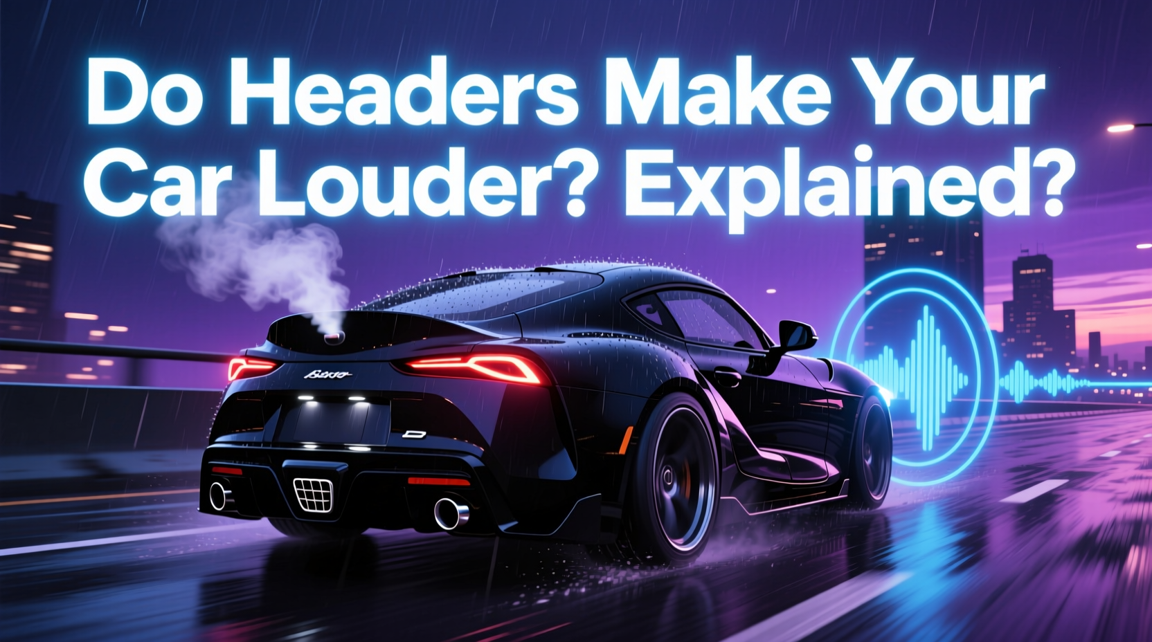 do headers make your car louder