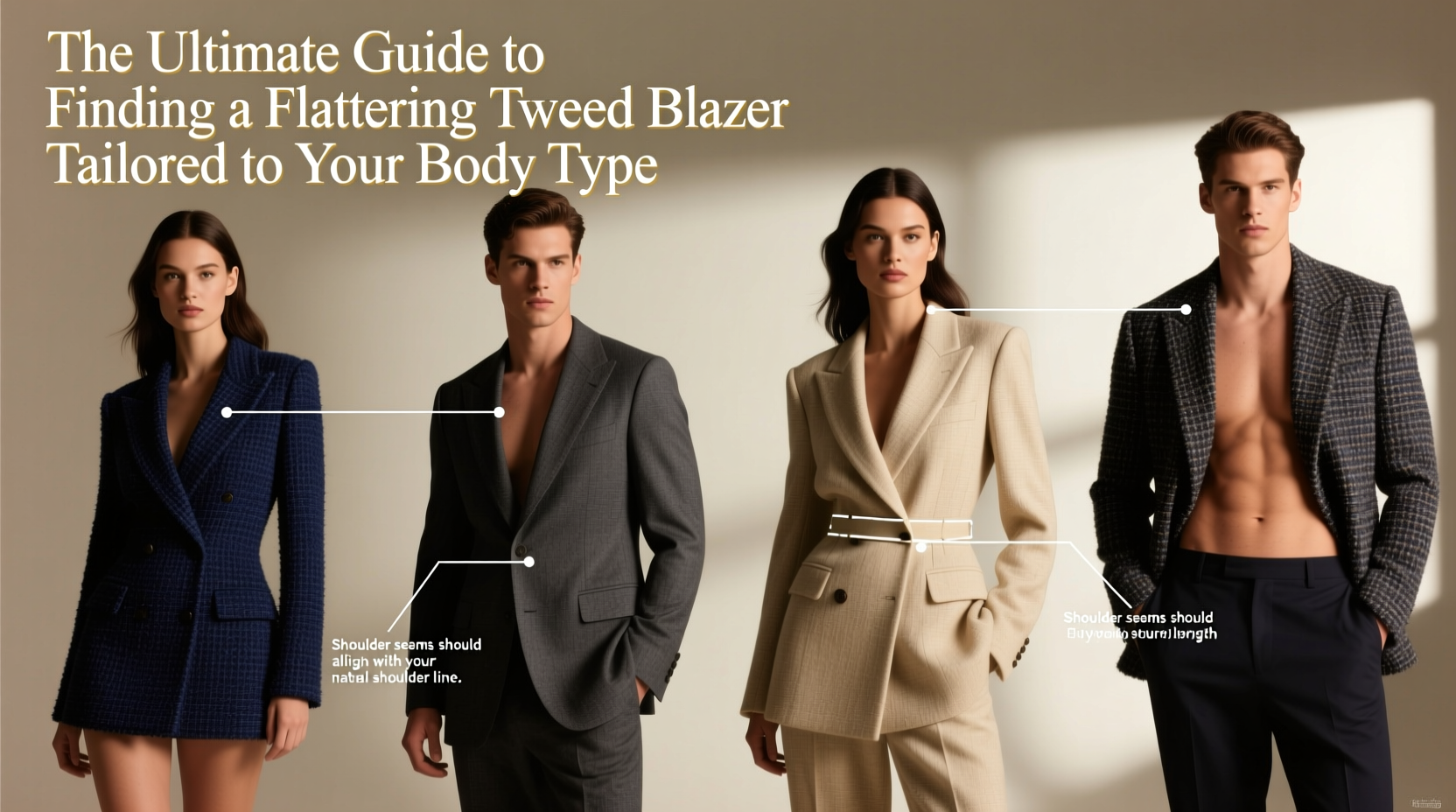 the ultimate guide to finding a flattering tweed blazer tailored to your body type