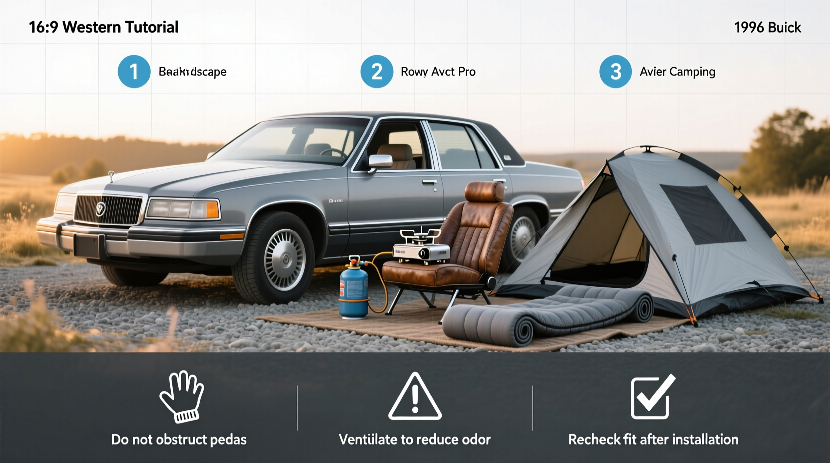 1996 buick roadmaster car camping