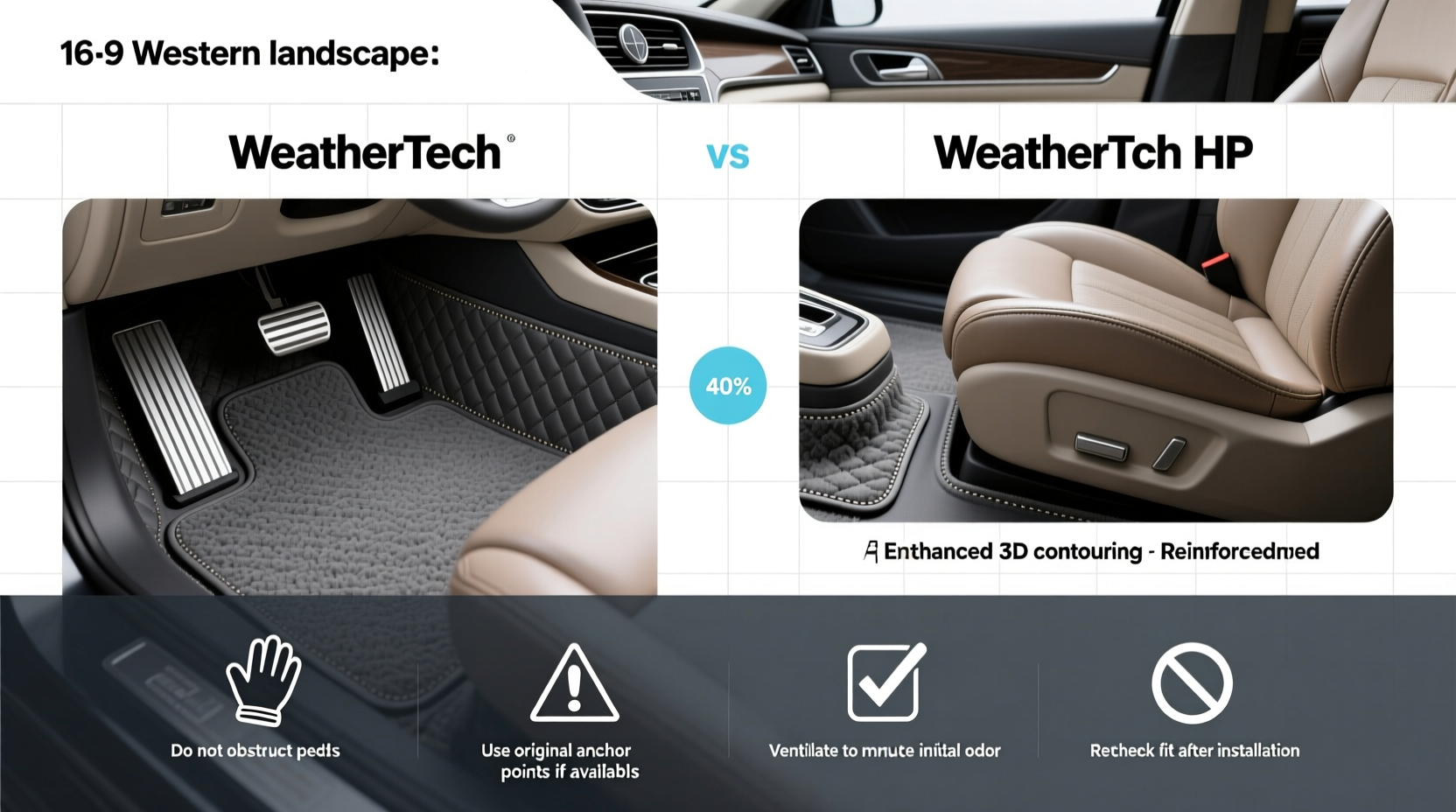 difference between weathertech and weathertech hp buying guide