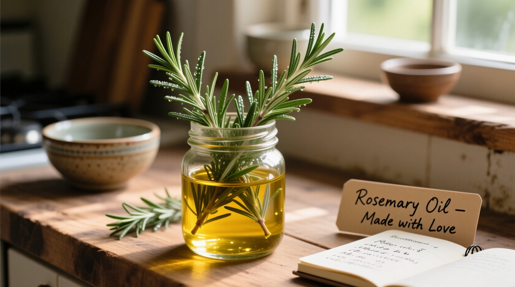 how to make fresh rosemary oil