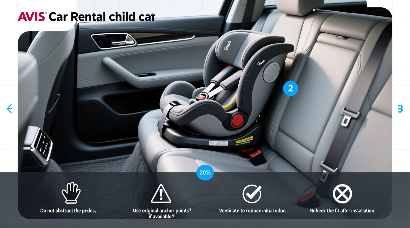 avis car rental child car seats