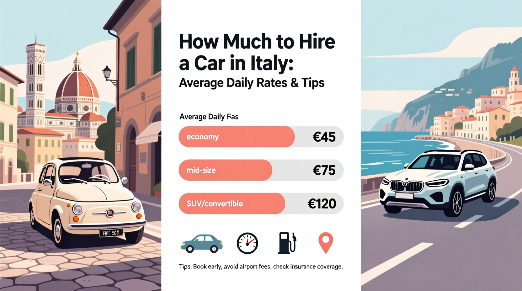 how much to hire a car in italy